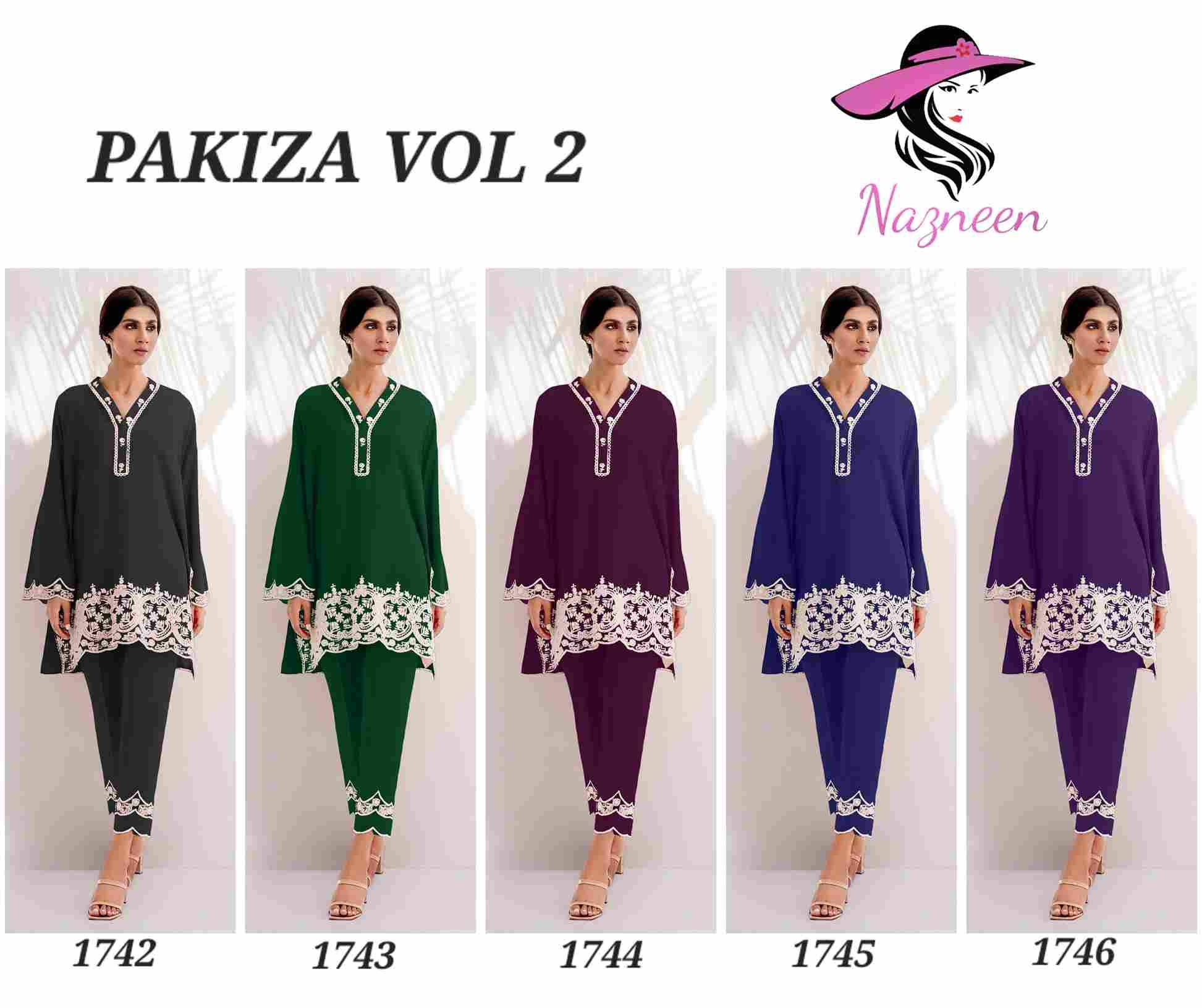 Pakiza Vol-2 By Nazneen 1742 To 1746 Series Designer Stylish Fancy Colorful Beautiful Party Wear & Ethnic Wear Collection Chanderi Co-Ord Set At Wholesale Price