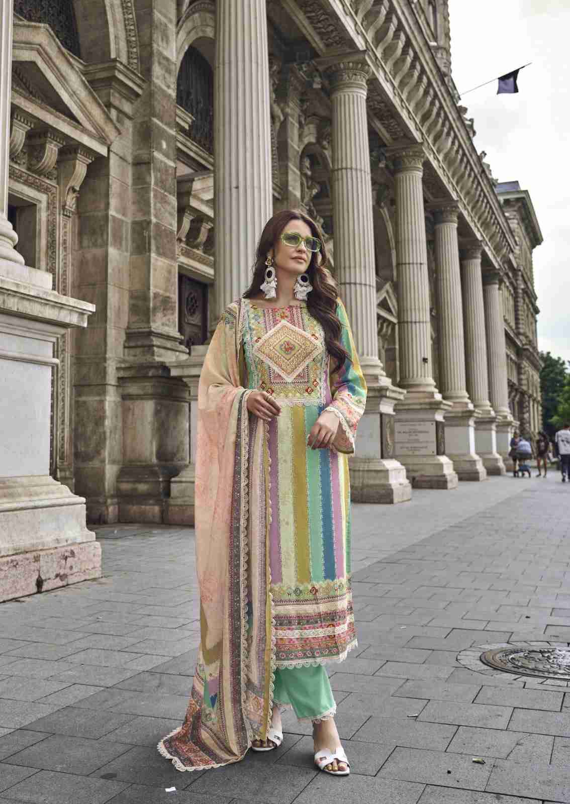 Azaa By The Hermitage Shop 9000 To 9005 Series Beautiful Festive Suits Stylish Fancy Colorful Casual Wear & Ethnic Wear Pure Cotton Print Dresses At Wholesale Price