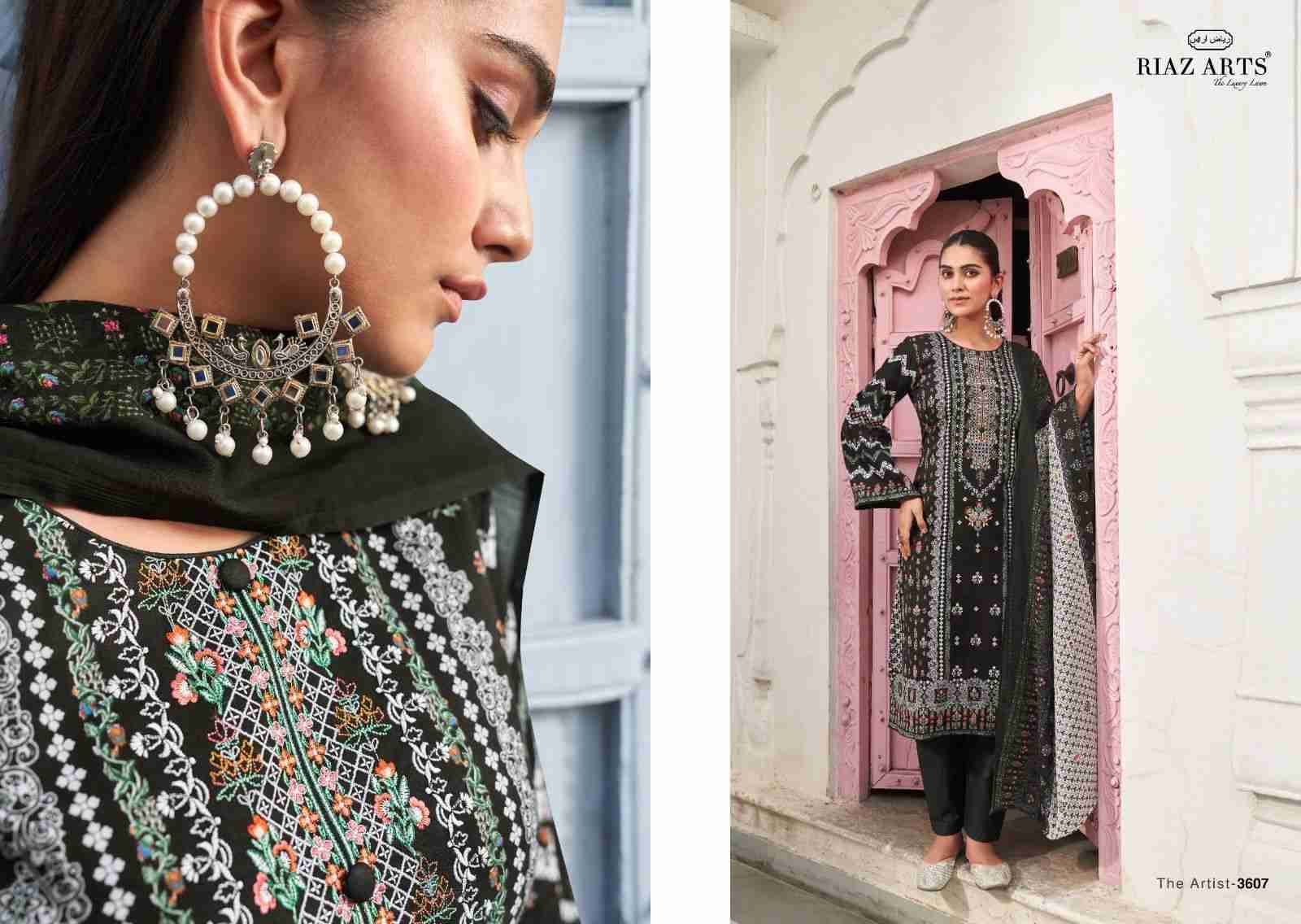 The Artist Vol-2 By Riaz Arts 3601 To 3608 Series Beautiful Festive Suits Stylish Fancy Colorful Casual Wear & Ethnic Wear Pure Lawn Print Dresses At Wholesale Price