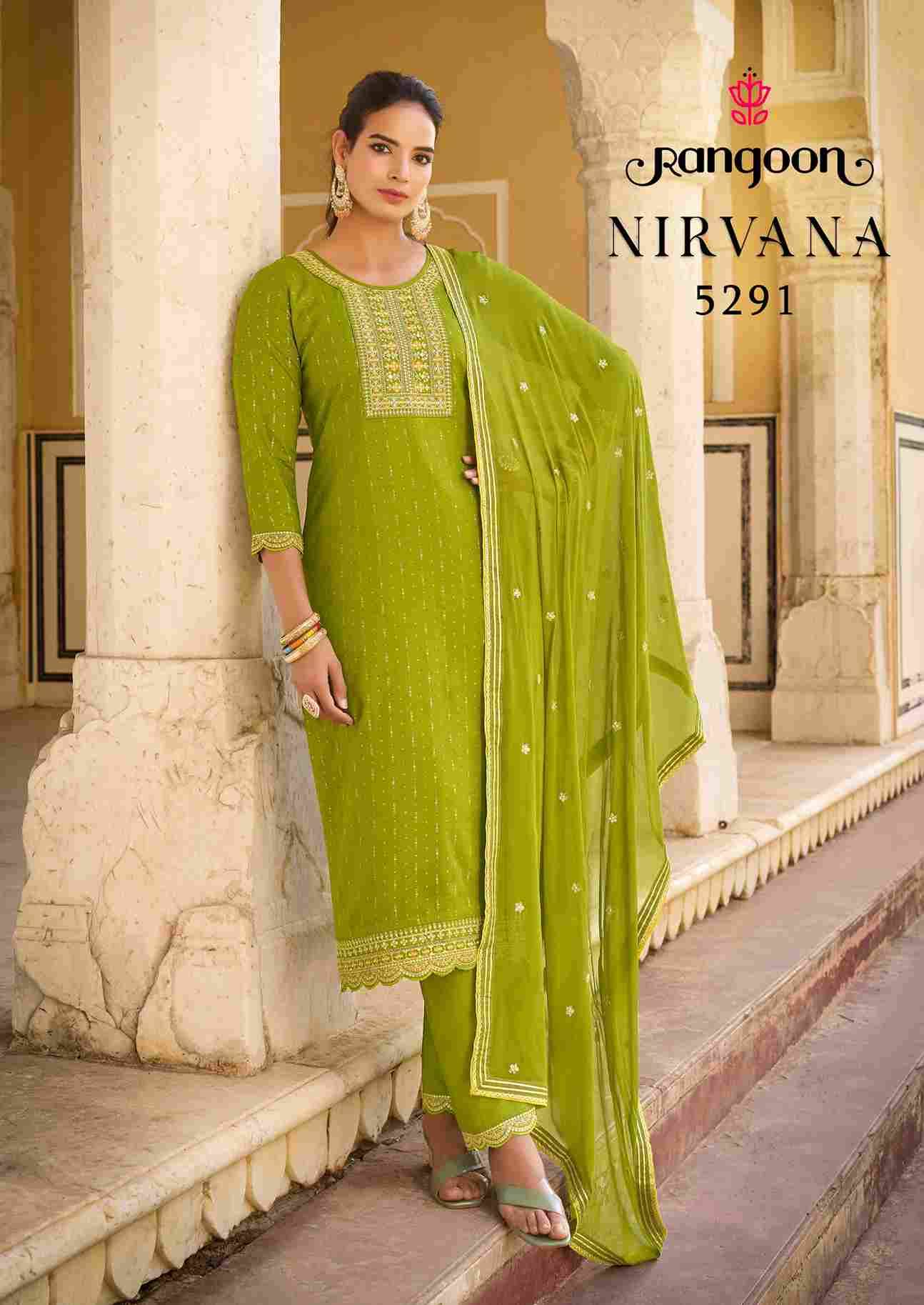 Nirvana By Rangoon 5291 To 5294 Series Beautiful Festive Suits Colorful Stylish Fancy Casual Wear & Ethnic Wear Rayon Print Dresses At Wholesale Price