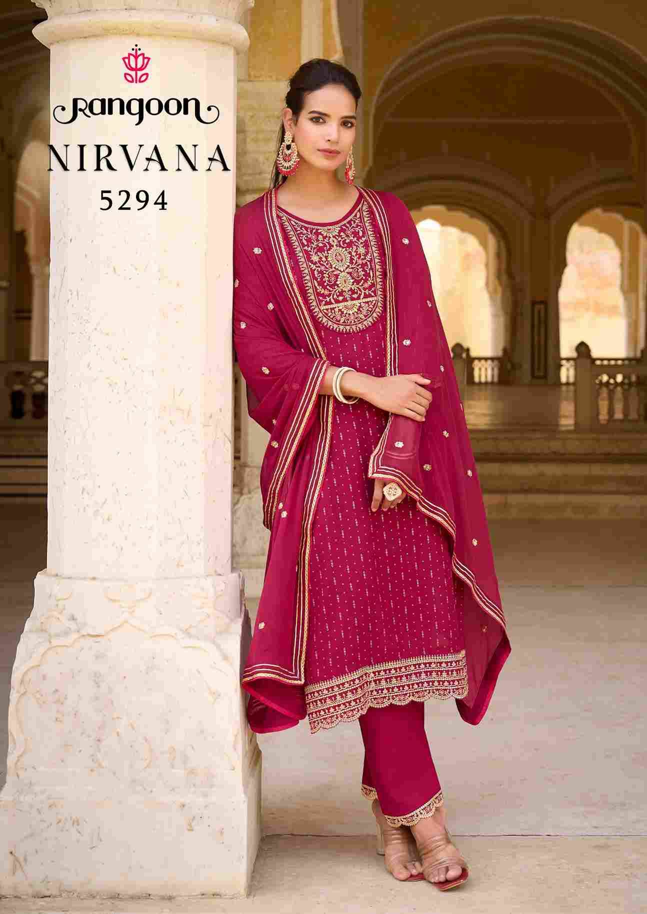 Nirvana By Rangoon 5291 To 5294 Series Beautiful Festive Suits Colorful Stylish Fancy Casual Wear & Ethnic Wear Rayon Print Dresses At Wholesale Price