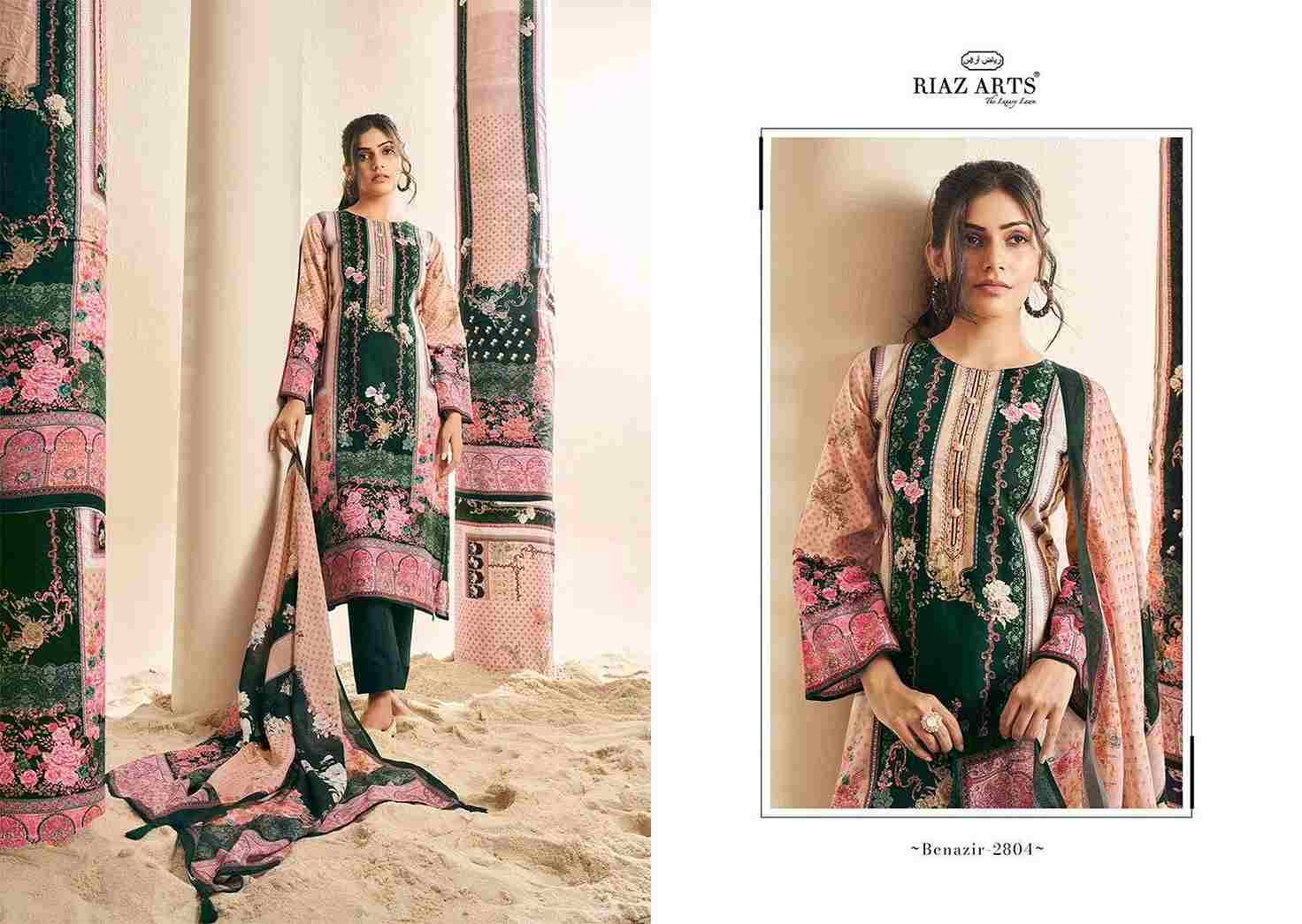 Benazir By Riaz Arts 2801 To 2806 Series Beautiful Festive Suits Colorful Stylish Fancy Casual Wear & Ethnic Wear Pure Lawn Cambric Cotton Dresses At Wholesale Price