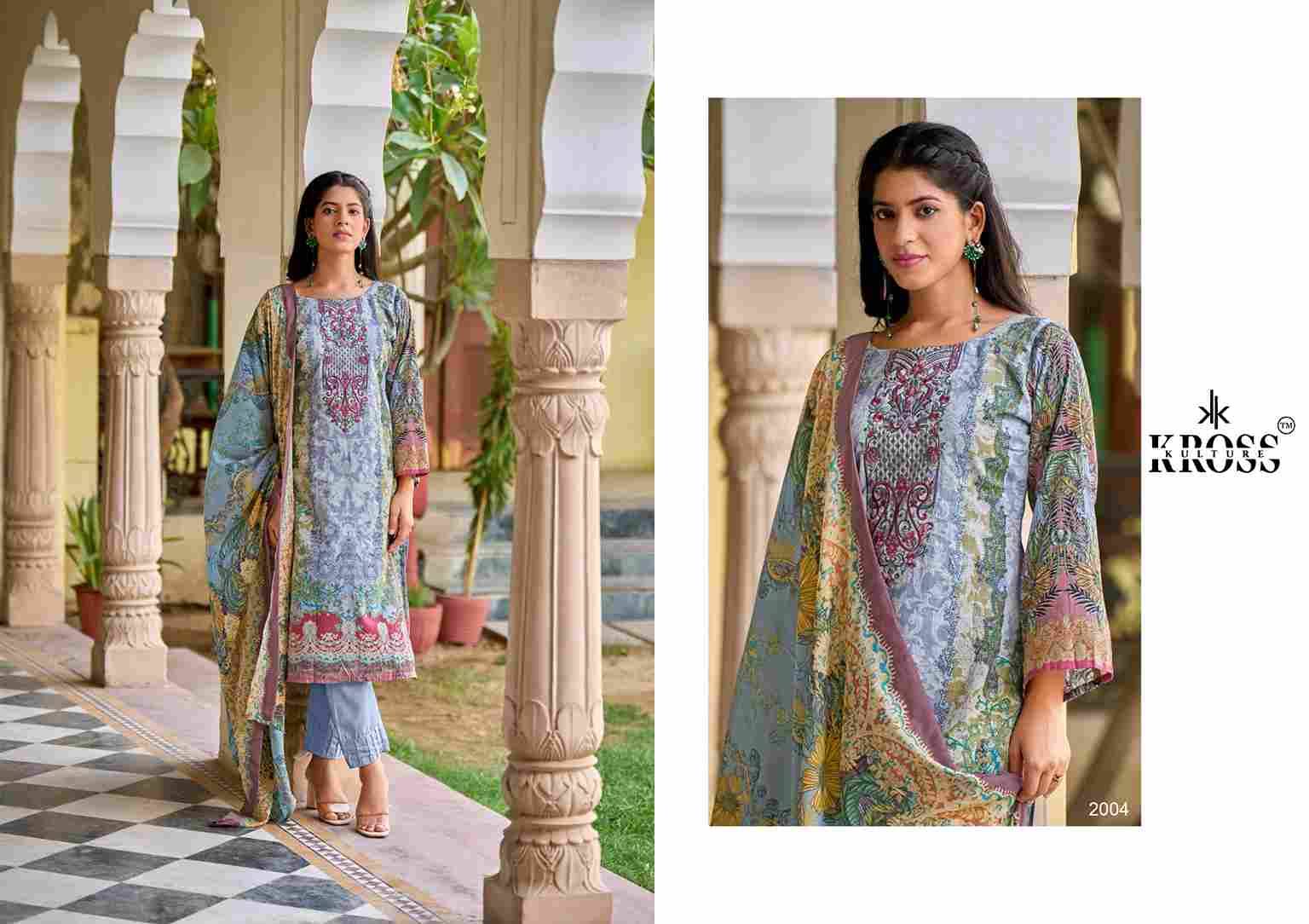 Naira Vol-2 By Kross Kulture 2001 To 2006 Series Beautiful Pakistani Suits Colorful Stylish Fancy Casual Wear & Ethnic Wear Heavy Cotton With Embroidered Dresses At Wholesale Price