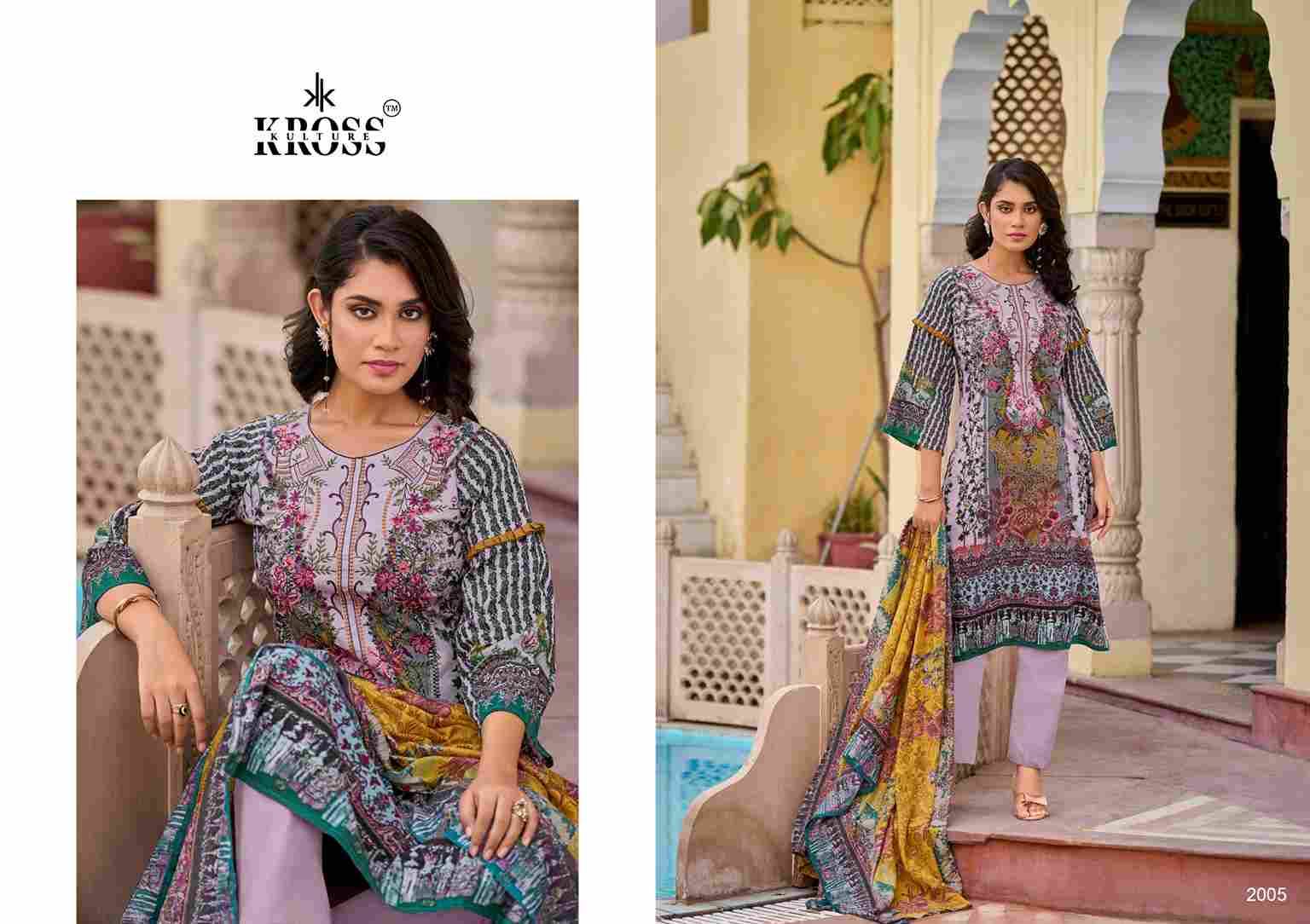 Naira Vol-2 By Kross Kulture 2001 To 2006 Series Beautiful Pakistani Suits Colorful Stylish Fancy Casual Wear & Ethnic Wear Heavy Cotton With Embroidered Dresses At Wholesale Price