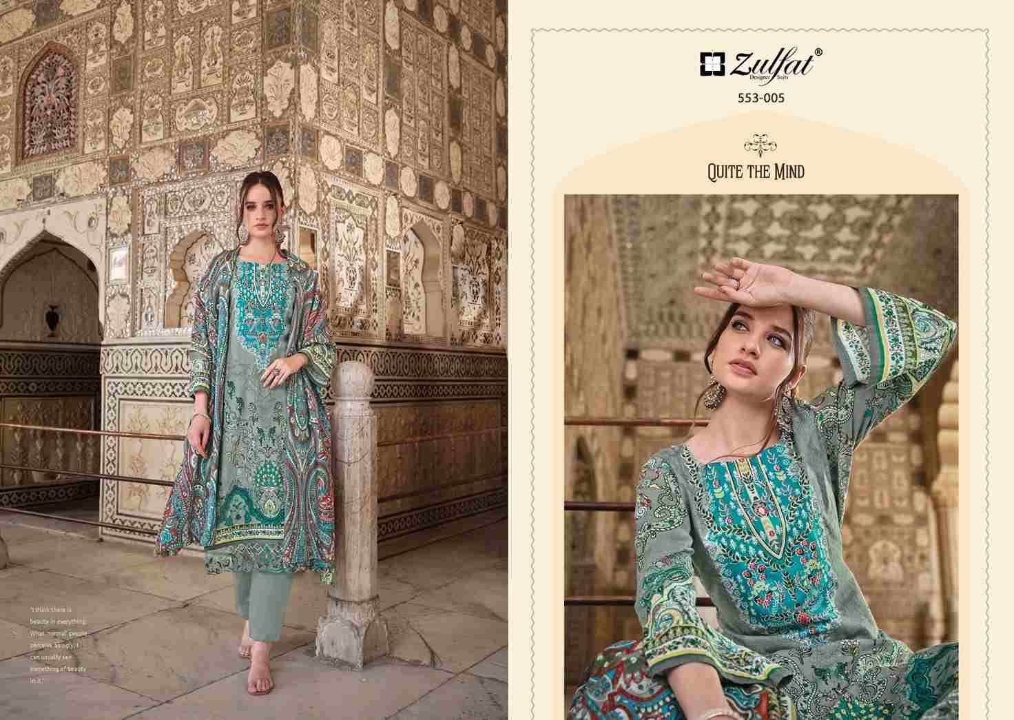 Gulrez Vol-2 By Zulfat 553-001 To 553-008 Series Beautiful Festive Suits Stylish Fancy Colorful Casual Wear & Ethnic Wear Pure Cotton Print Dresses At Wholesale Price