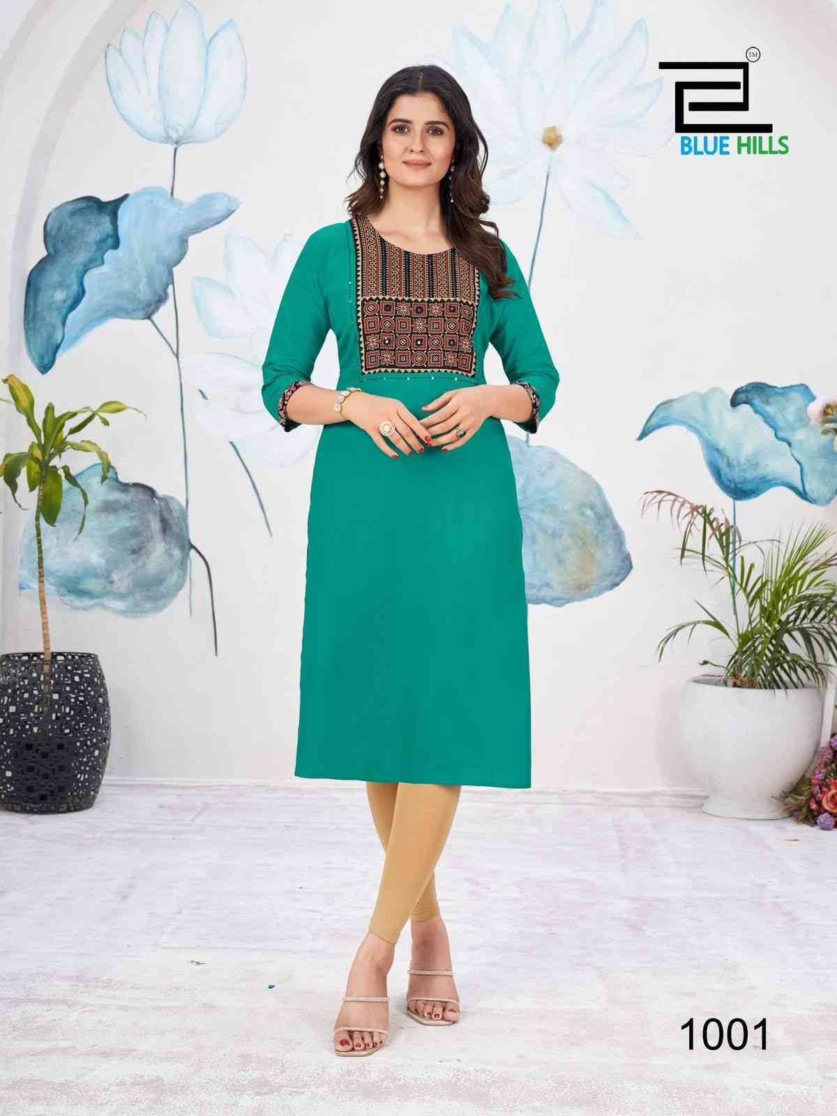 Cadbury By Blue Hills 1001 To 1008 Series Designer Stylish Fancy Colorful Beautiful Party Wear & Ethnic Wear Collection Heavy Rayon Kurtis At Wholesale Price