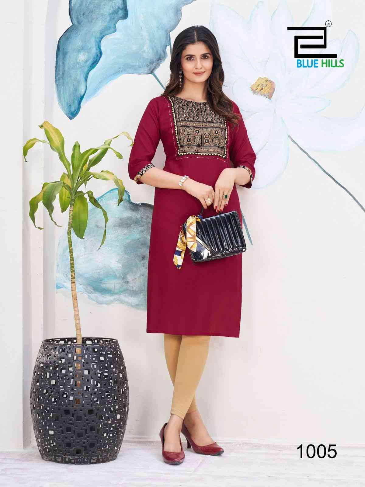 Cadbury By Blue Hills 1001 To 1008 Series Designer Stylish Fancy Colorful Beautiful Party Wear & Ethnic Wear Collection Heavy Rayon Kurtis At Wholesale Price