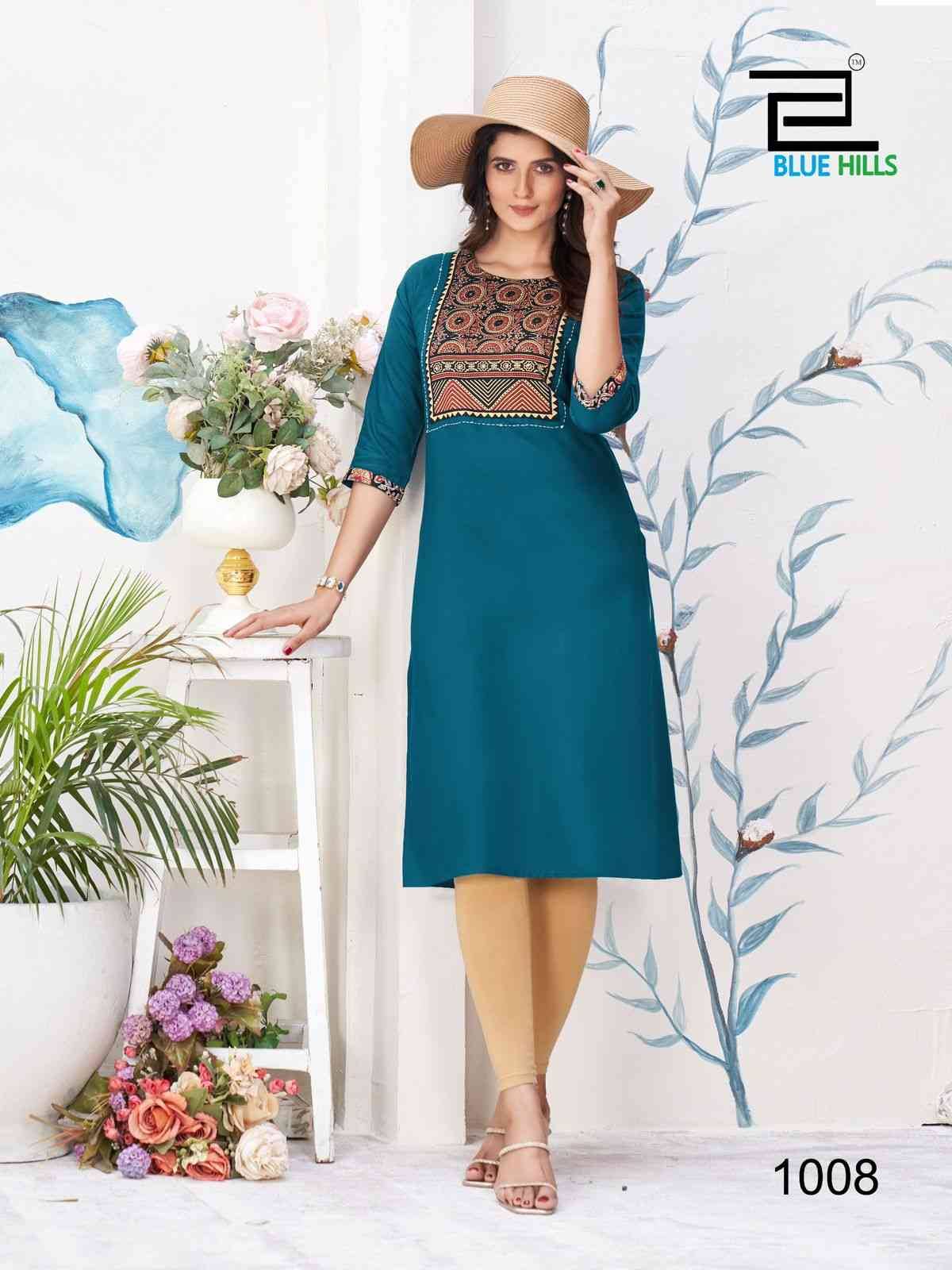 Cadbury By Blue Hills 1001 To 1008 Series Designer Stylish Fancy Colorful Beautiful Party Wear & Ethnic Wear Collection Heavy Rayon Kurtis At Wholesale Price