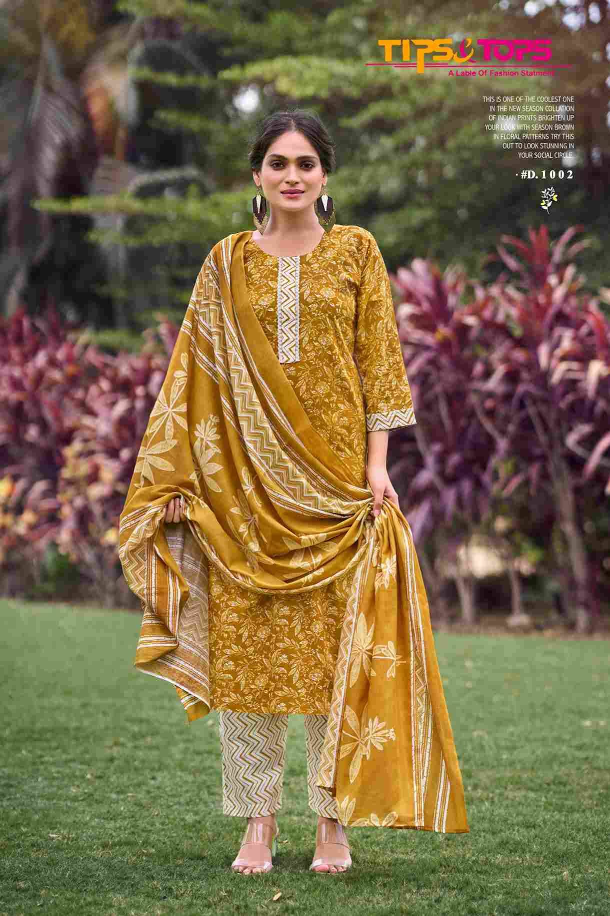 Summer Fashion Vol-7 By Tips And Tops 1001 To 1006 Series Designer Festive Suits Beautiful Fancy Colorful Stylish Party Wear & Occasional Wear Cotton Print Dresses At Wholesale Price