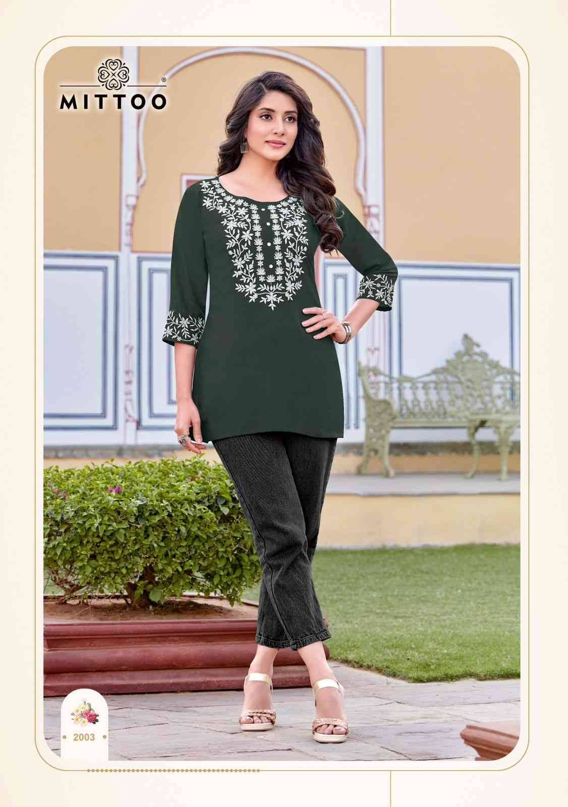 Charmi By Mittoo 2001 To 2006 Series Designer Stylish Fancy Colorful Beautiful Party Wear & Ethnic Wear Collection Heavy Rayon Tops At Wholesale Price