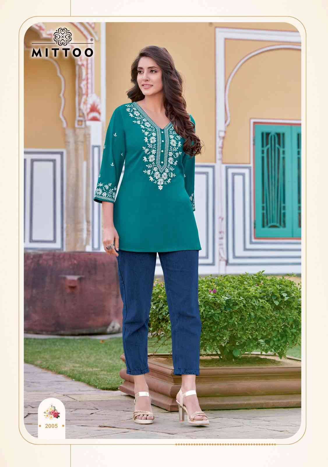 Charmi By Mittoo 2001 To 2006 Series Designer Stylish Fancy Colorful Beautiful Party Wear & Ethnic Wear Collection Heavy Rayon Tops At Wholesale Price