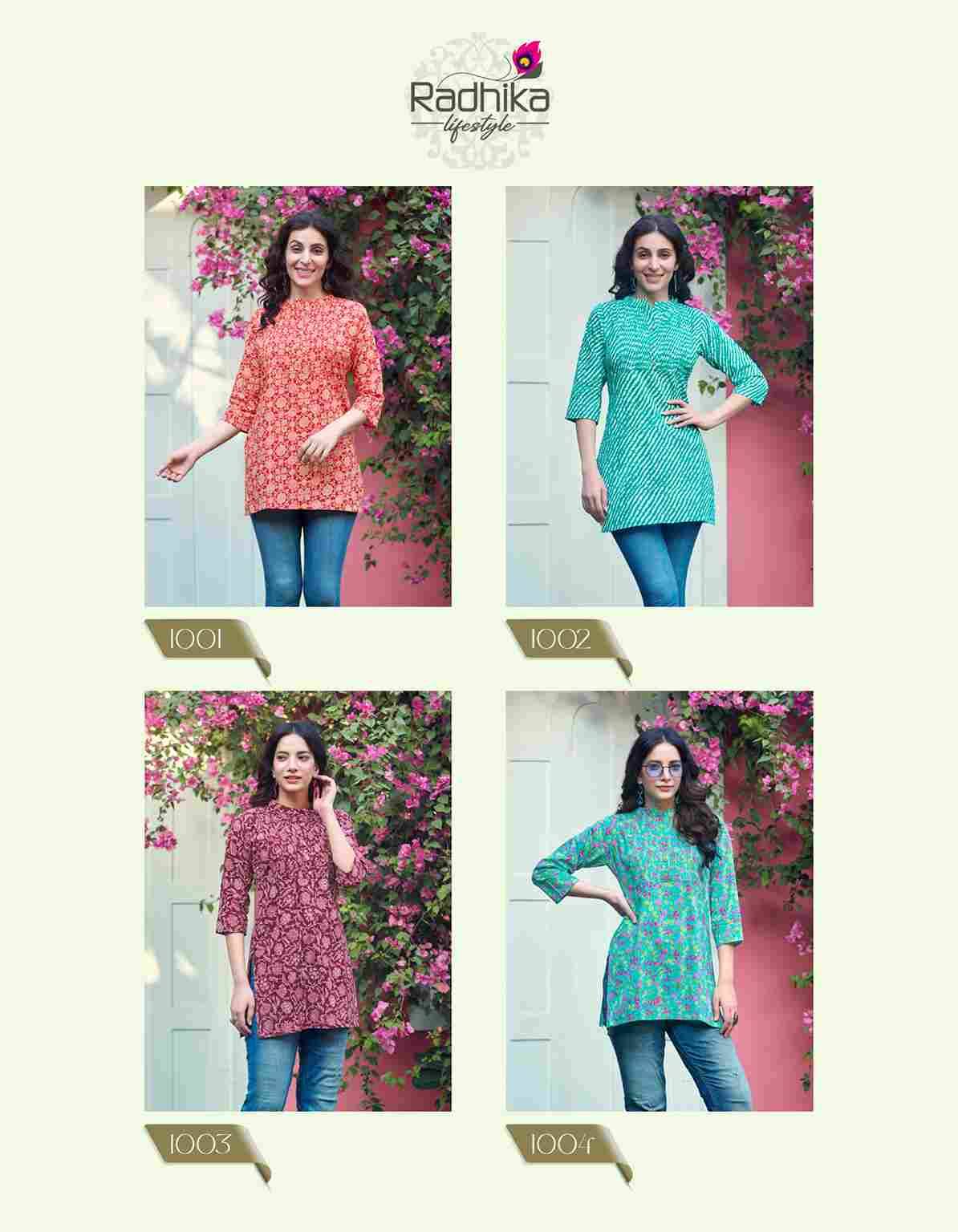 Summer Shine Vol-1 By Radhika Lifestyle 1001 To 1008 Series Designer Stylish Fancy Colorful Beautiful Party Wear & Ethnic Wear Collection Heavy Rayon Tops At Wholesale Price