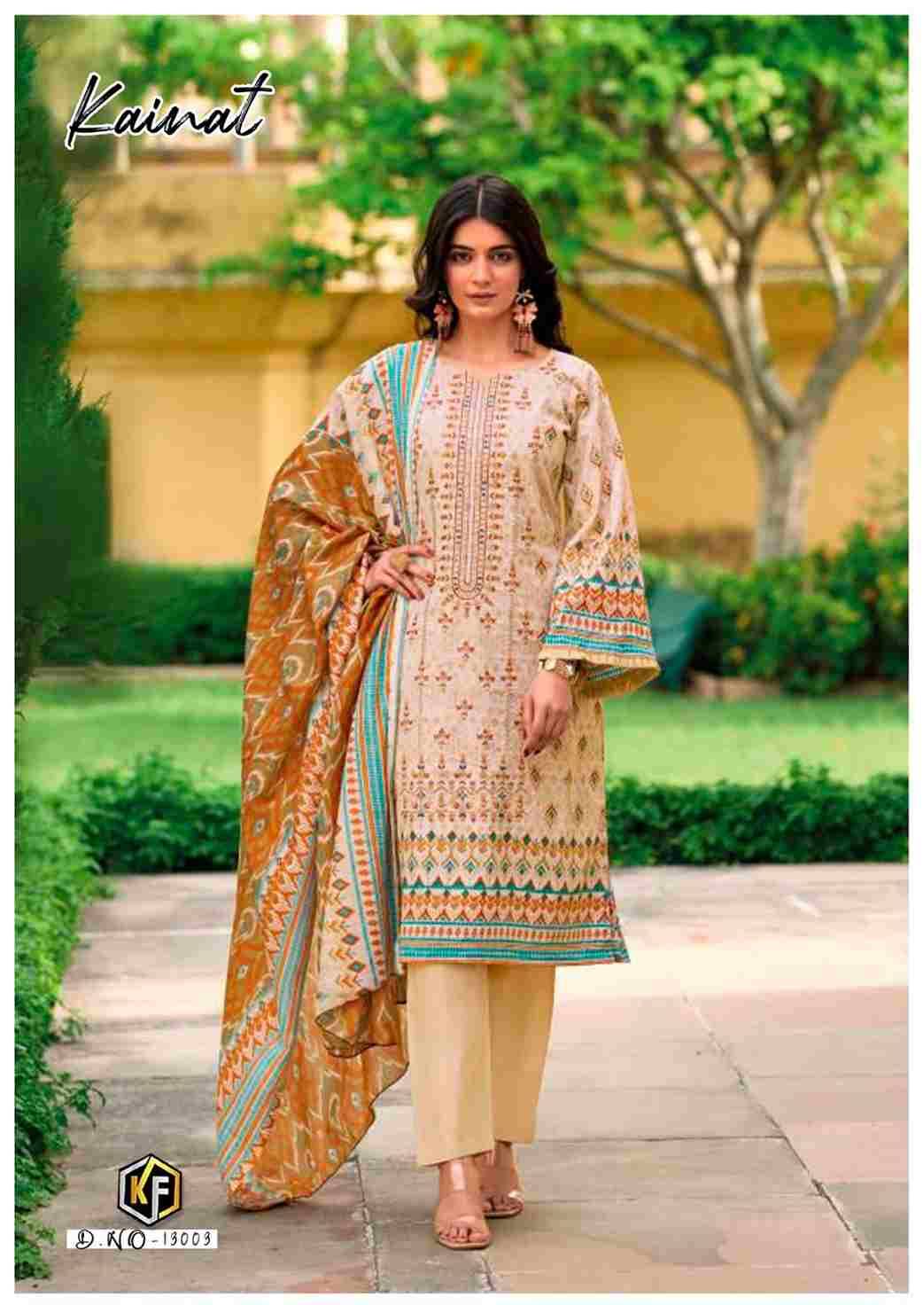 Kainat Vol-13 By Keval Fab 13001 To 13006 Series Beautiful Suits Colorful Stylish Fancy Casual Wear & Ethnic Wear Pure Lawn Cotton Dresses At Wholesale Price