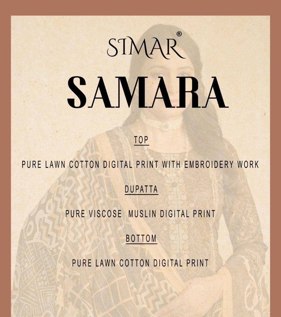 Samara By Glossy 3539-A To 3539-D Series Beautiful Festive Suits Colorful Stylish Fancy Casual Wear & Ethnic Wear Pure Lawn Cotton Dresses At Wholesale Price