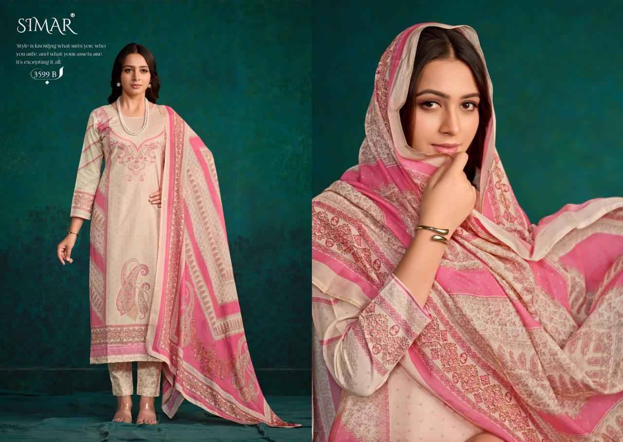 Aamira By Glossy 3599-A To 3599-D Series Beautiful Festive Suits Colorful Stylish Fancy Casual Wear & Ethnic Wear Pure Lawn Cotton Dresses At Wholesale Price