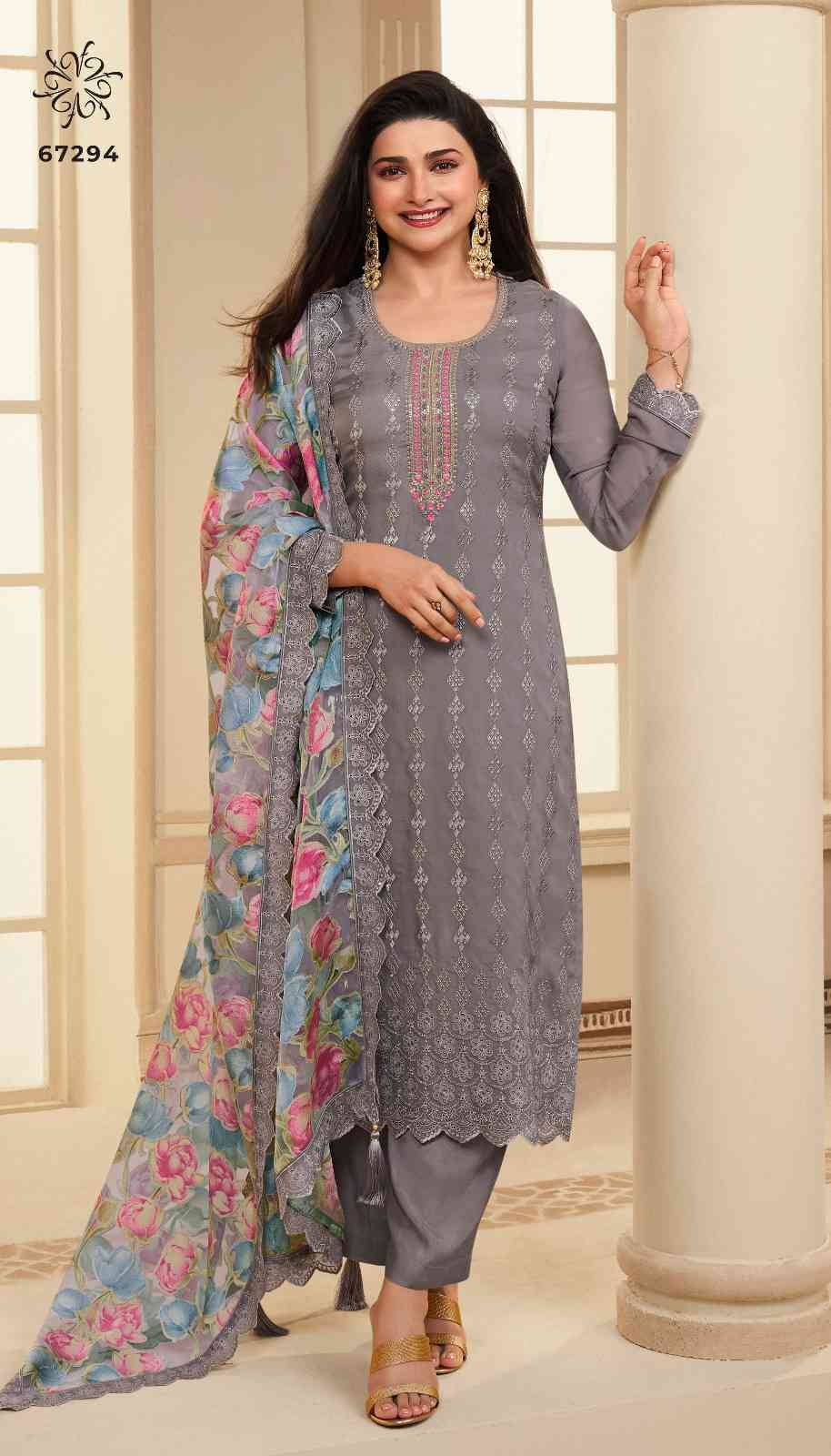 Apoorva By Vinay Fashion 67291 To 67298 Series Designer Festive Festive Suits Collection Beautiful Stylish Fancy Colorful Party Wear & Occasional Wear Schiffli Dresses At Wholesale Price