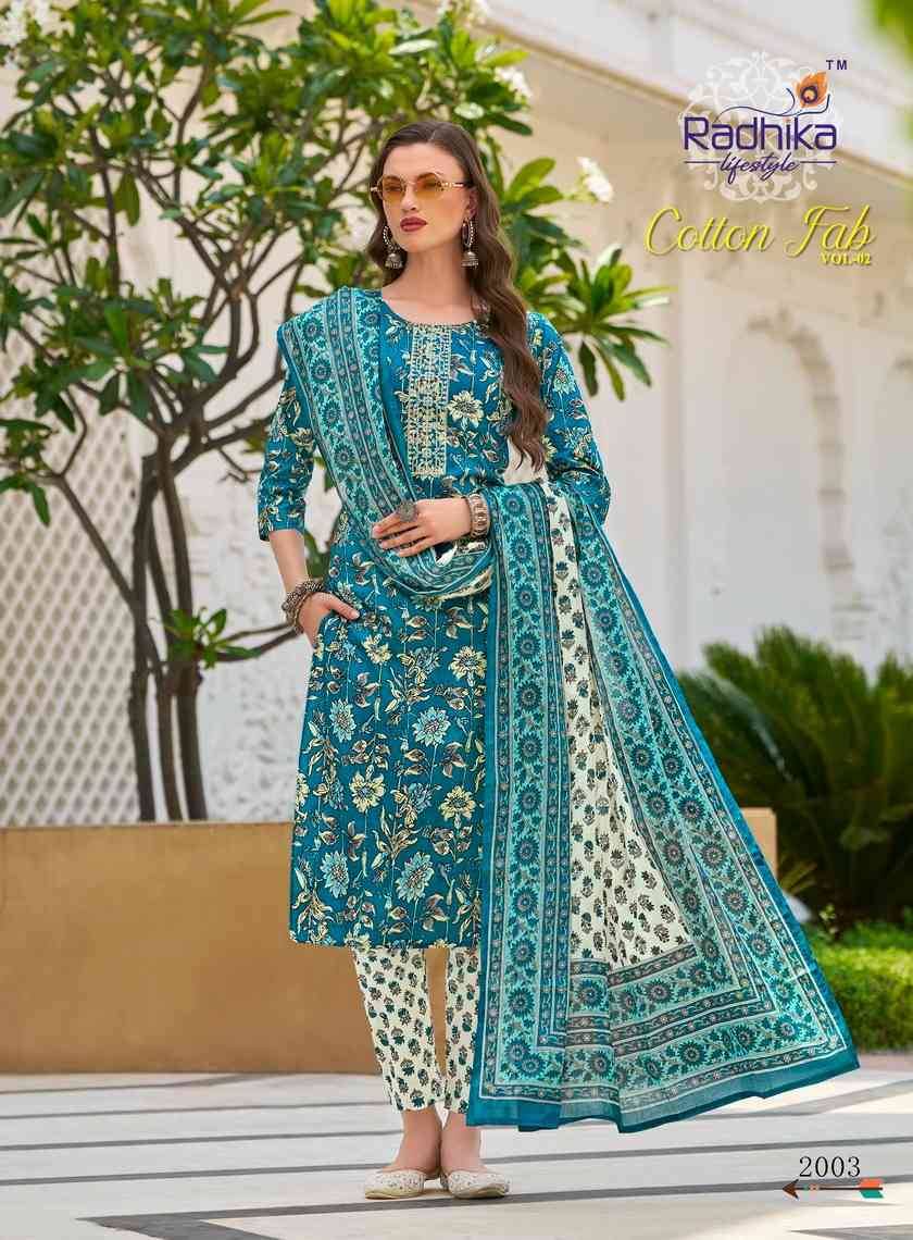 Cotton Fab Vol-2 By Radhika Lifestyle 2001 To 2008 Series Beautiful Stylish Fancy Colorful Casual Wear & Ethnic Wear Collection Pure Cotton Dresses At Wholesale Price