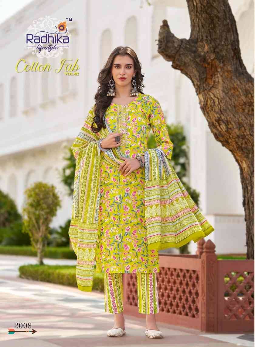 Cotton Fab Vol-2 By Radhika Lifestyle 2001 To 2008 Series Beautiful Stylish Fancy Colorful Casual Wear & Ethnic Wear Collection Pure Cotton Dresses At Wholesale Price