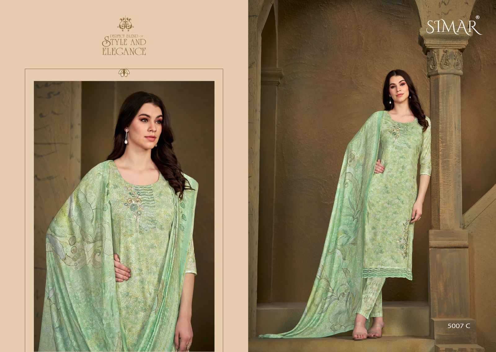 Shanaya By Glossy 5007-A To 5007-D Series Beautiful Festive Suits Colorful Stylish Fancy Casual Wear & Ethnic Wear Pure Lawn Cotton Dresses At Wholesale Price