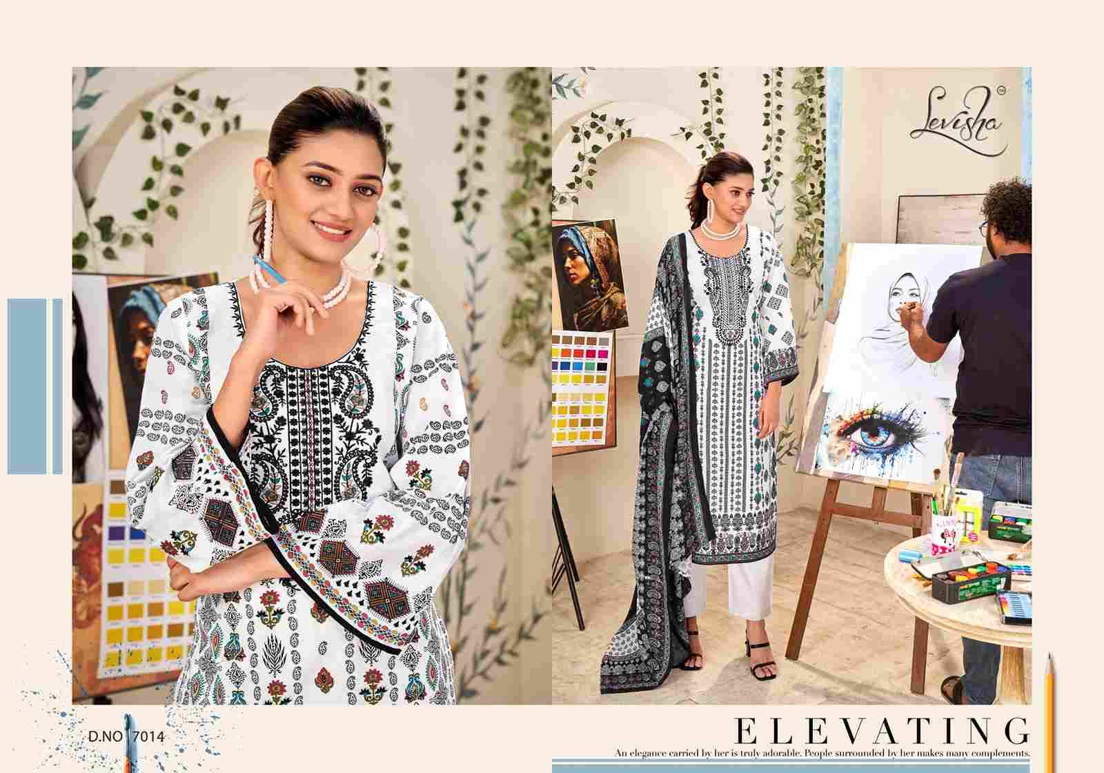 Naira Nx Vol-7 By Levisha 7013 To 7018 Series Festive Suits Beautiful Fancy Colorful Stylish Party Wear & Occasional Wear Cambric Lawn Cotton Print Dresses At Wholesale Price