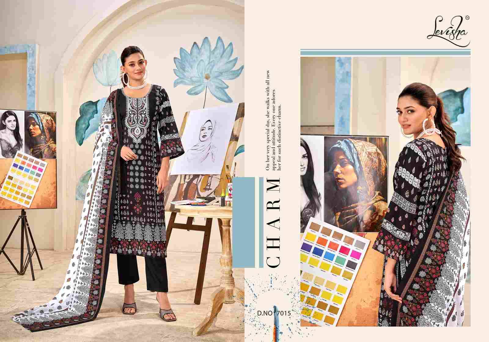 Naira Nx Vol-7 By Levisha 7013 To 7018 Series Festive Suits Beautiful Fancy Colorful Stylish Party Wear & Occasional Wear Cambric Lawn Cotton Print Dresses At Wholesale Price