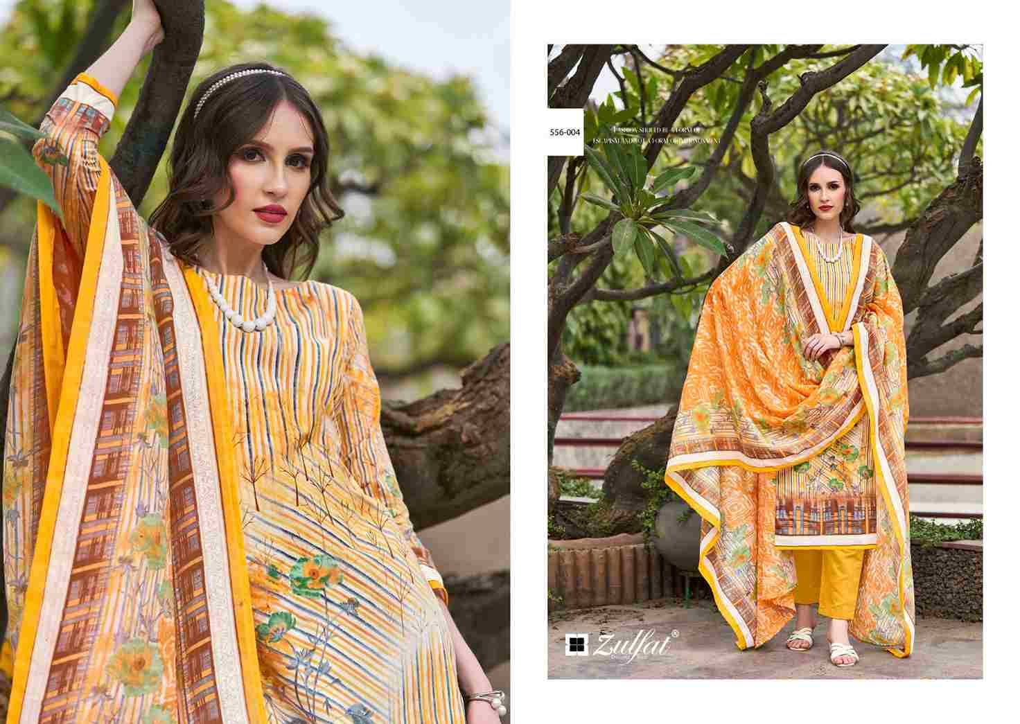 Maryam Vol-5 By Zulfat 556-001 To 556-008 Series Beautiful Festive Suits Stylish Fancy Colorful Casual Wear & Ethnic Wear Pure Cotton Print Dresses At Wholesale Price