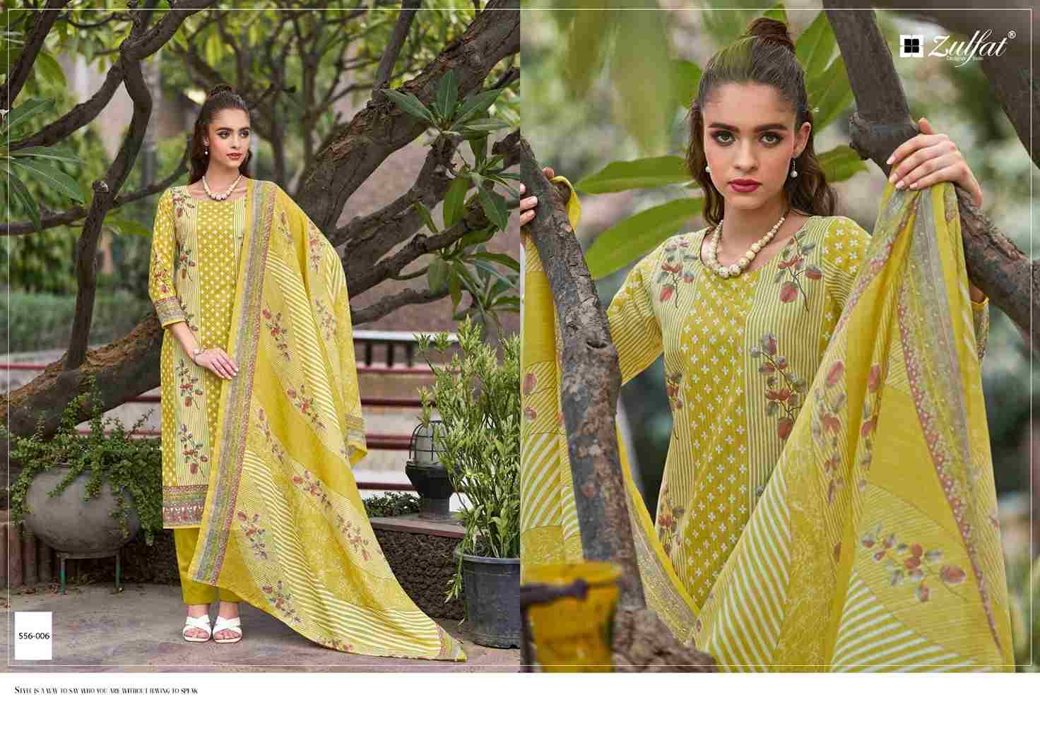 Maryam Vol-5 By Zulfat 556-001 To 556-008 Series Beautiful Festive Suits Stylish Fancy Colorful Casual Wear & Ethnic Wear Pure Cotton Print Dresses At Wholesale Price