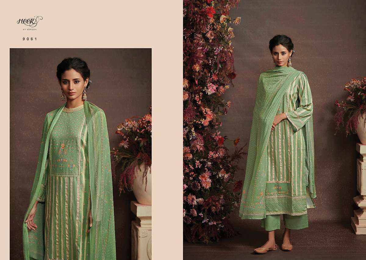 Ruhana By Kimora Fashion 9061 To 9068 Series Festive Suits Beautiful Fancy Colorful Stylish Party Wear & Occasional Wear Pure Cotton Satin Dresses At Wholesale Price