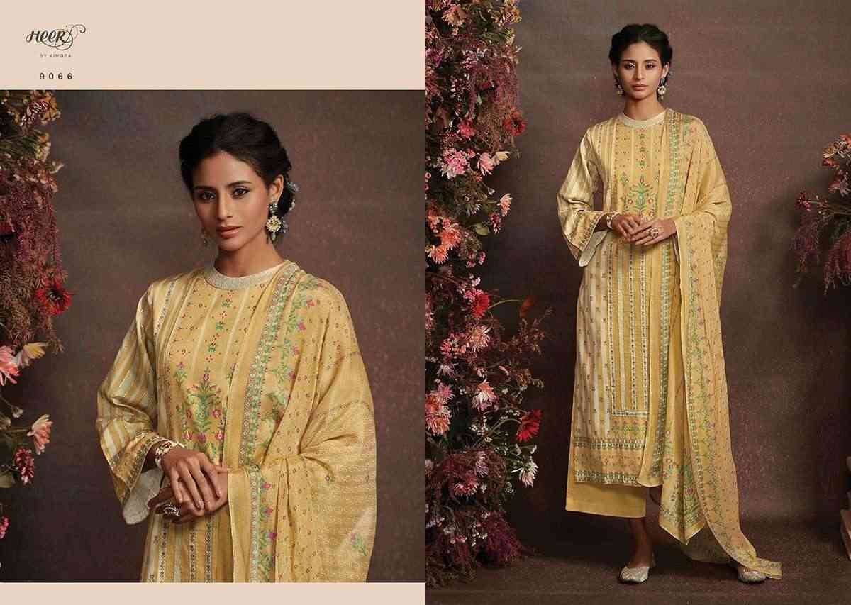 Ruhana By Kimora Fashion 9061 To 9068 Series Festive Suits Beautiful Fancy Colorful Stylish Party Wear & Occasional Wear Pure Cotton Satin Dresses At Wholesale Price