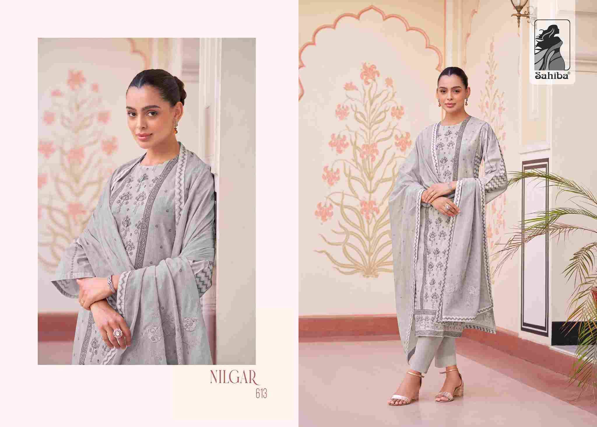 Nilgar By Sahiba Fabrics Beautiful Festive Suits Colorful Stylish Fancy Casual Wear & Ethnic Wear Premium Cotton Lawn Dresses At Wholesale Price