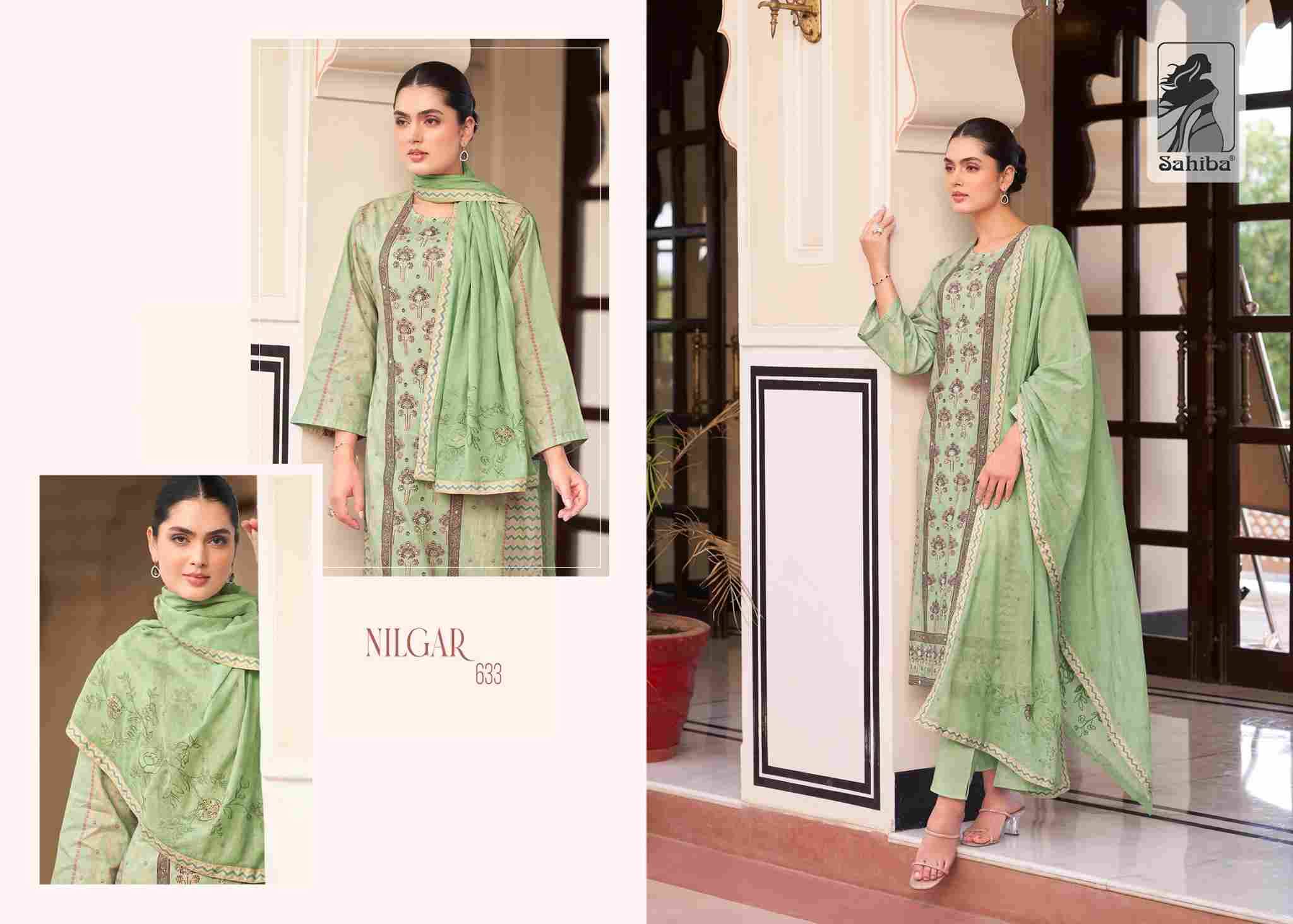 Nilgar By Sahiba Fabrics Beautiful Festive Suits Colorful Stylish Fancy Casual Wear & Ethnic Wear Premium Cotton Lawn Dresses At Wholesale Price