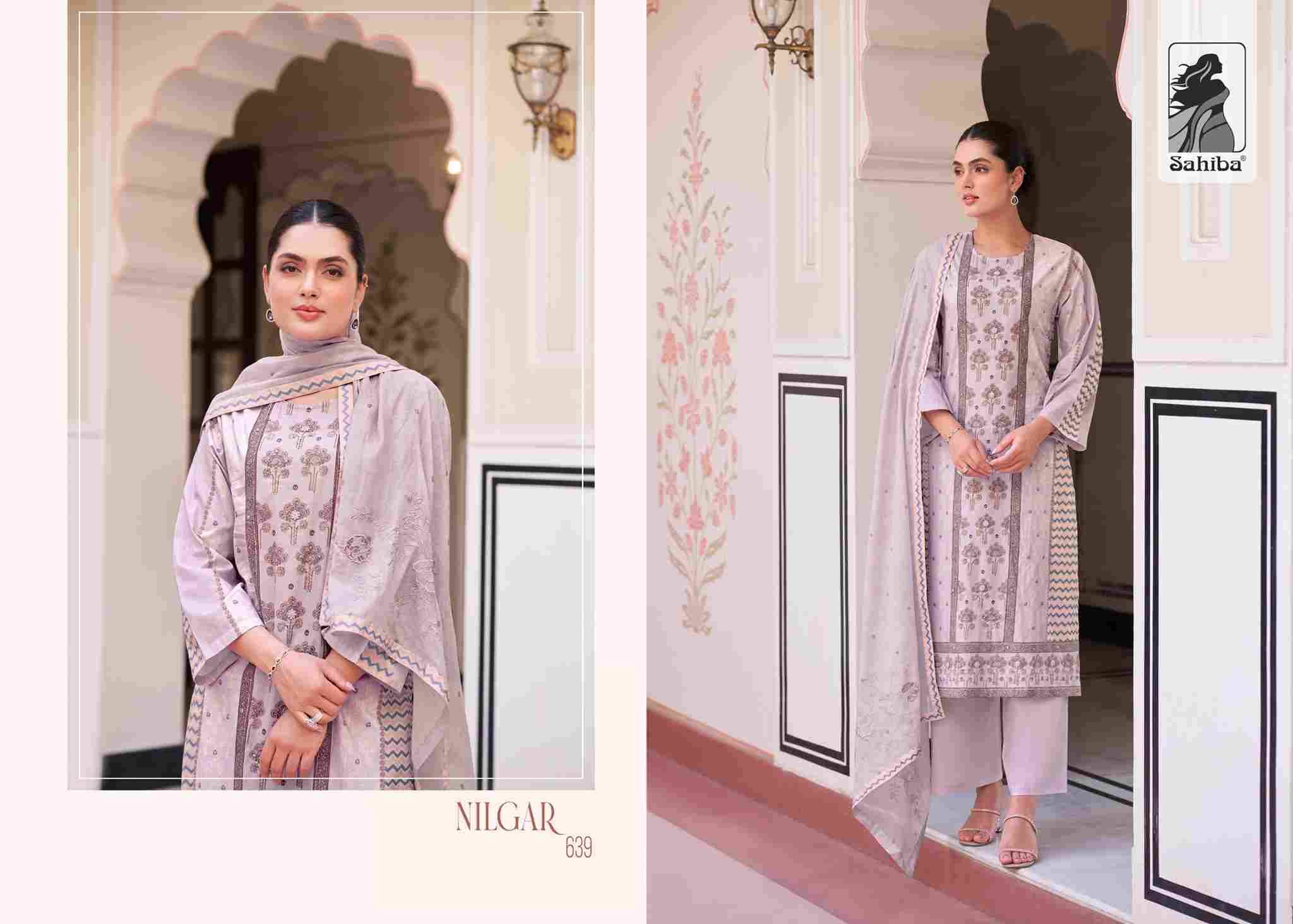 Nilgar By Sahiba Fabrics Beautiful Festive Suits Colorful Stylish Fancy Casual Wear & Ethnic Wear Premium Cotton Lawn Dresses At Wholesale Price