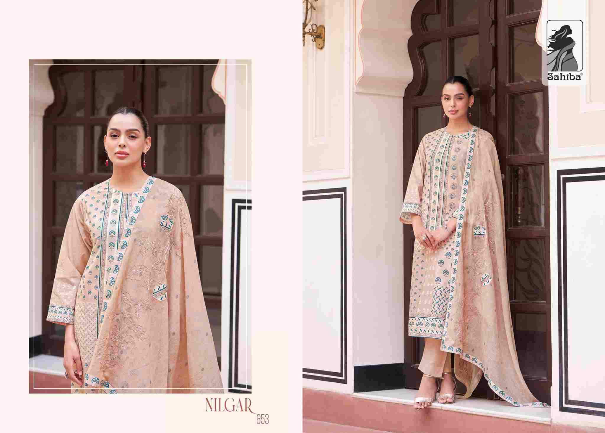 Nilgar By Sahiba Fabrics Beautiful Festive Suits Colorful Stylish Fancy Casual Wear & Ethnic Wear Premium Cotton Lawn Dresses At Wholesale Price