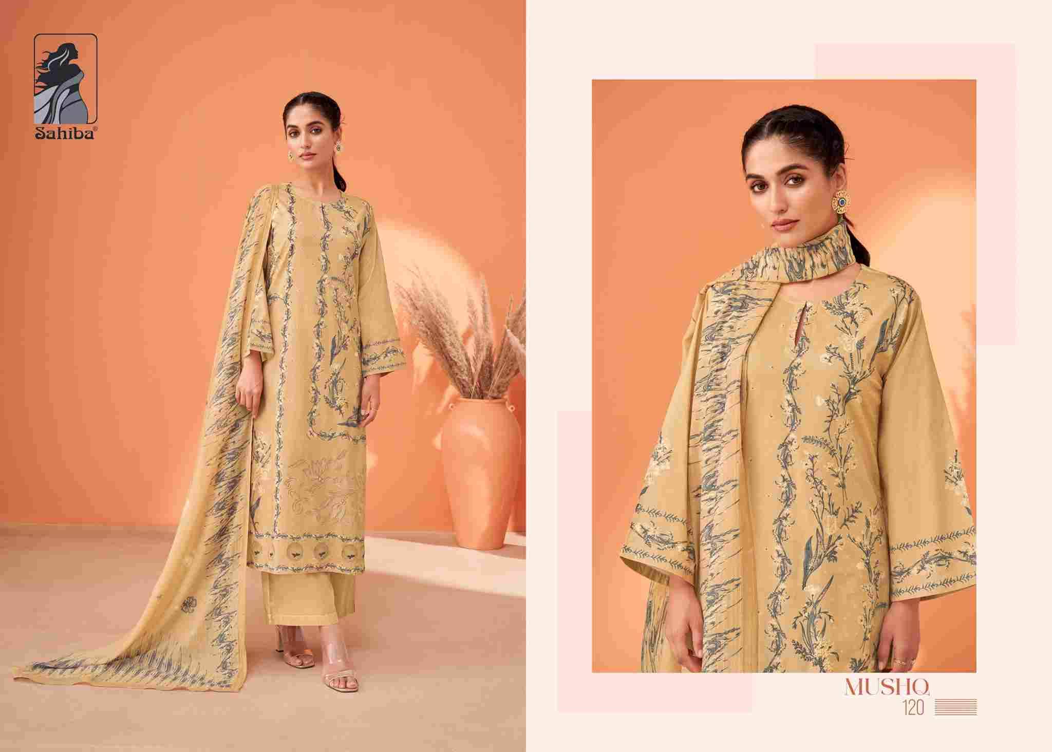 Mushq By Sahiba Fabrics Beautiful Festive Suits Colorful Stylish Fancy Casual Wear & Ethnic Wear Premium Cotton Lawn Dresses At Wholesale Price