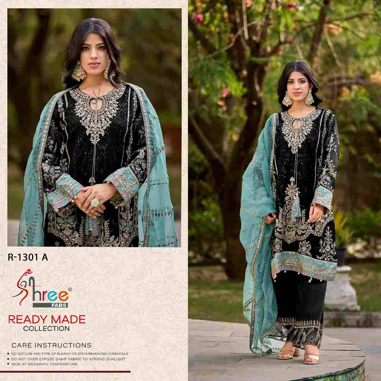 Shree Fabs Hit Design R-1301 Colours By Shree Fabs R-1301-A To R-1301-D Series Wholesale Designer Pakistani Suits Collection Beautiful Stylish Fancy Colorful Party Wear & Occasional Wear Organza Dresses At Wholesale Price