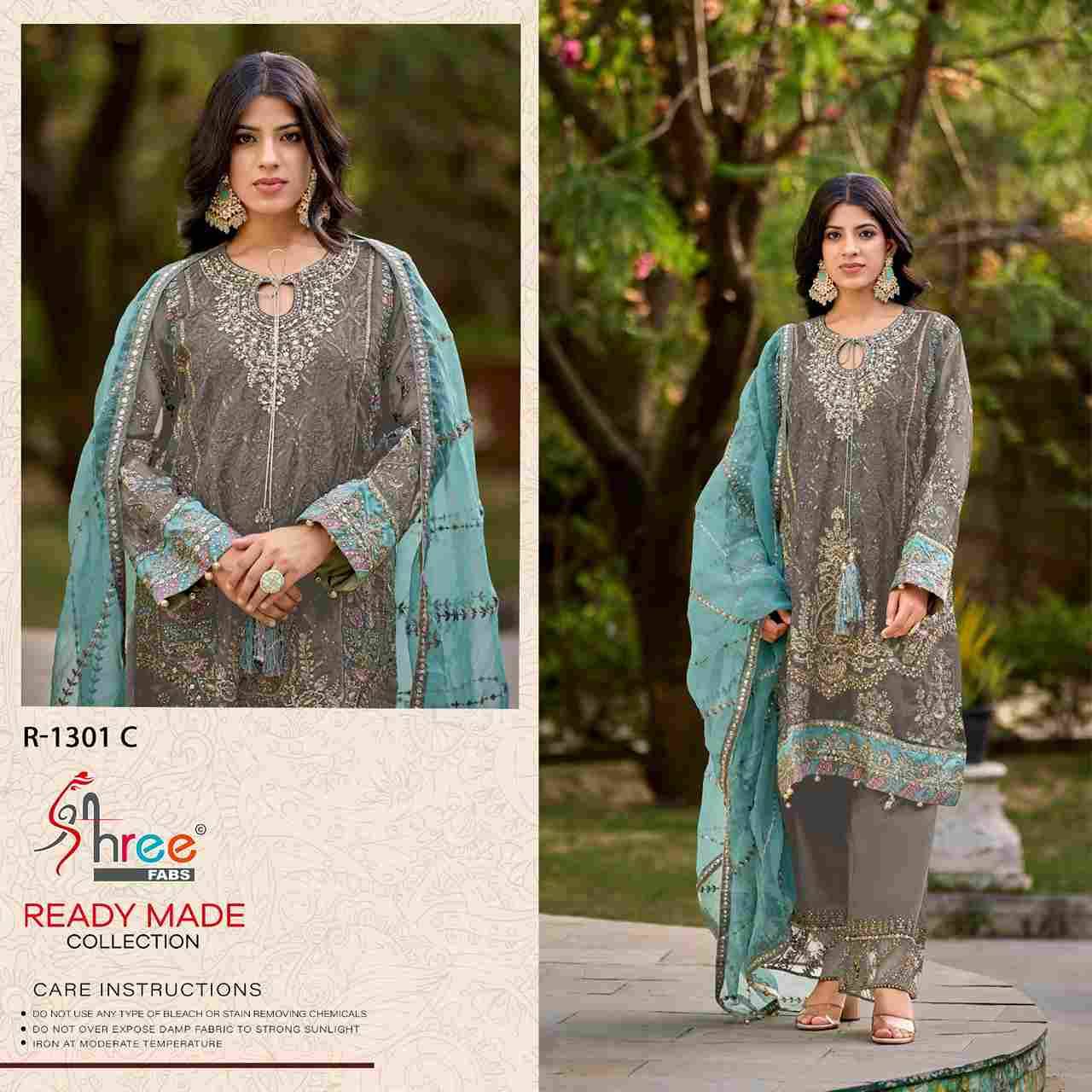 Shree Fabs Hit Design R-1301 Colours By Shree Fabs R-1301-A To R-1301-D Series Wholesale Designer Pakistani Suits Collection Beautiful Stylish Fancy Colorful Party Wear & Occasional Wear Organza Dresses At Wholesale Price