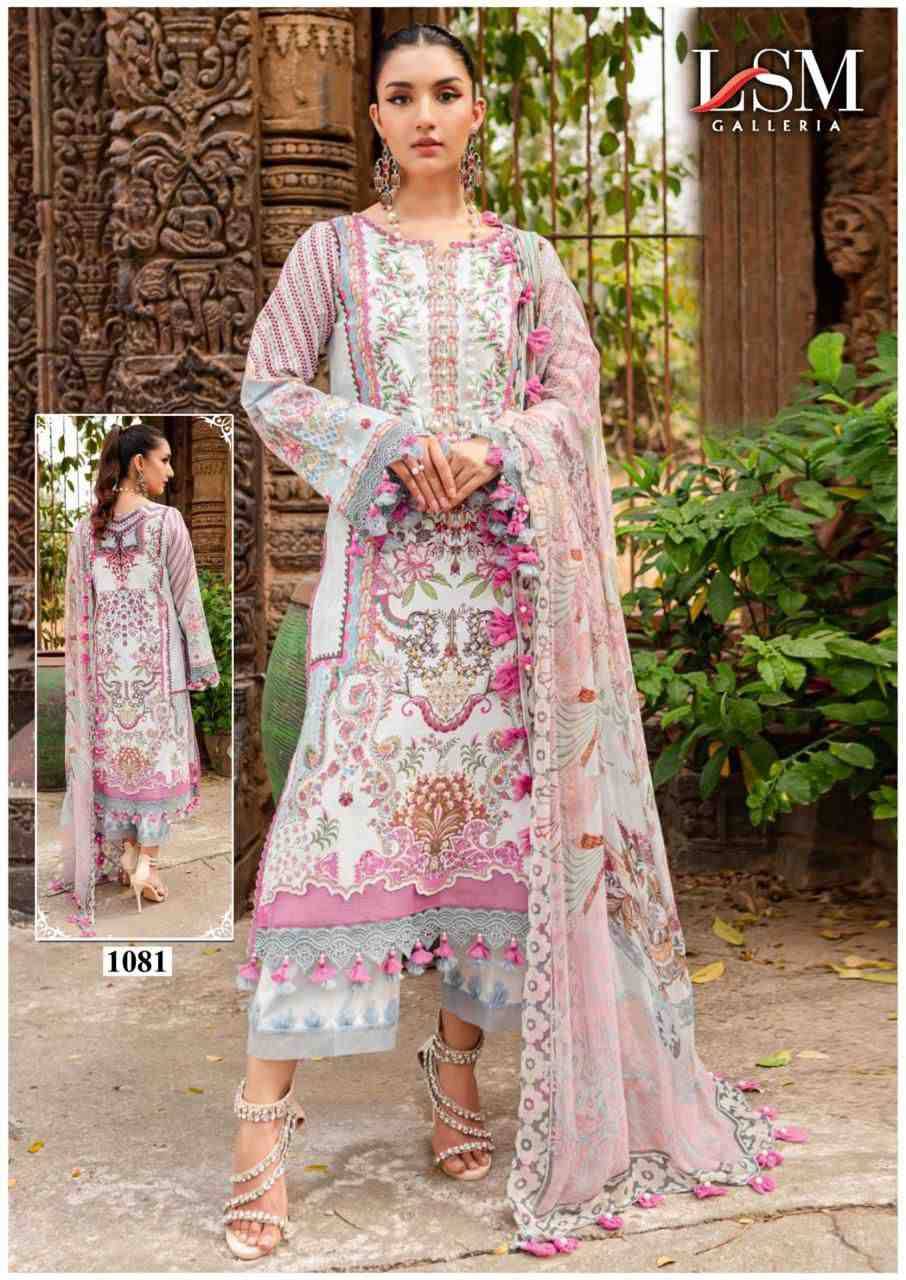 Parian Dream Vol-9 By Lsm Galleria 1081 To 1086 Series Beautiful Festive Suits Colorful Stylish Fancy Casual Wear & Ethnic Wear Pure Lawn Print With Work Dresses At Wholesale Price