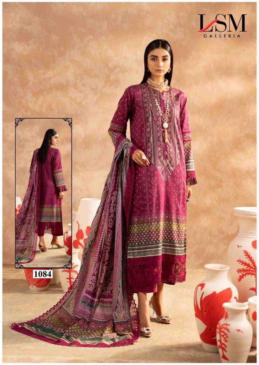 Parian Dream Vol-9 By Lsm Galleria 1081 To 1086 Series Beautiful Festive Suits Colorful Stylish Fancy Casual Wear & Ethnic Wear Pure Lawn Print With Work Dresses At Wholesale Price