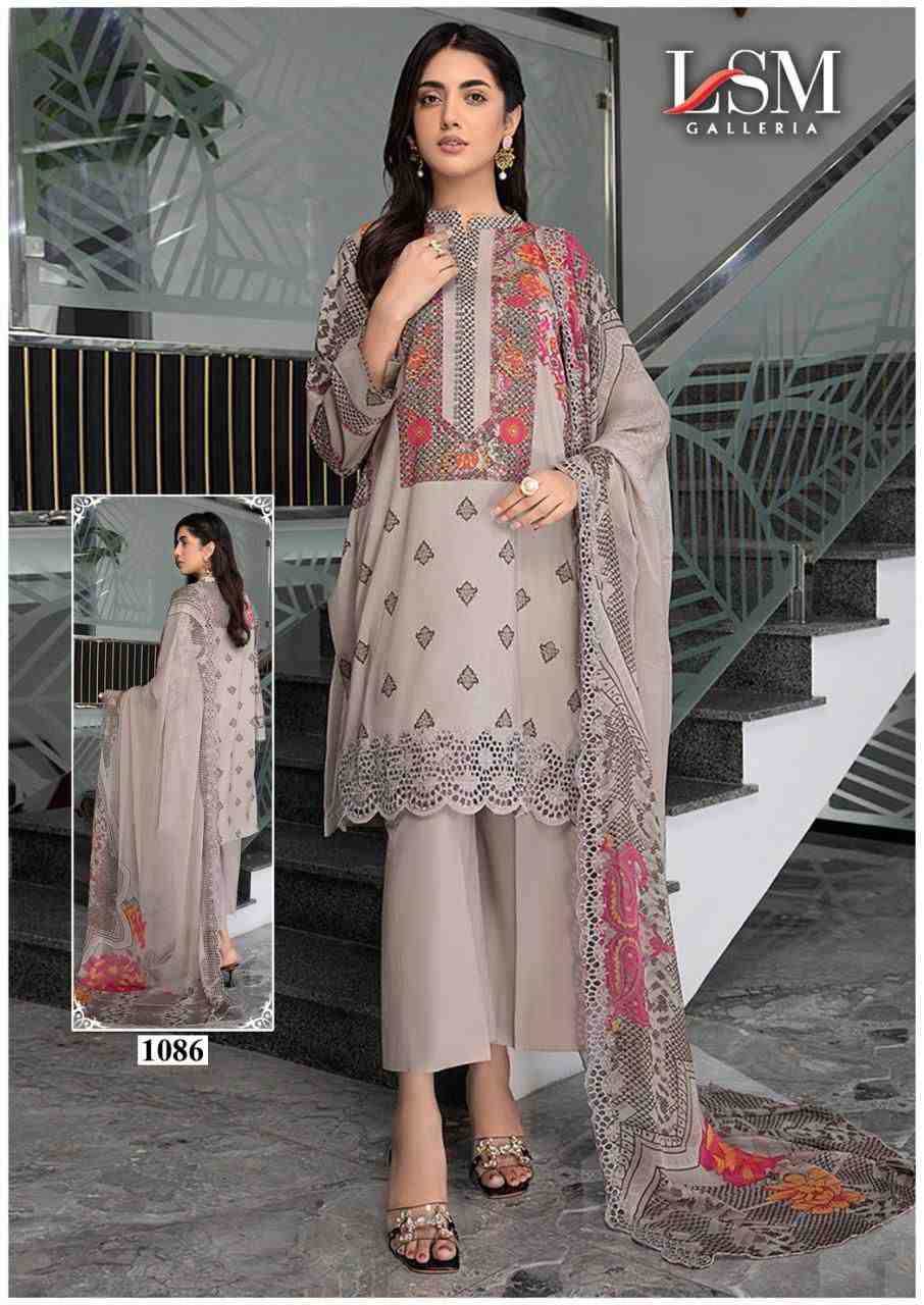 Parian Dream Vol-9 By Lsm Galleria 1081 To 1086 Series Beautiful Festive Suits Colorful Stylish Fancy Casual Wear & Ethnic Wear Pure Lawn Print With Work Dresses At Wholesale Price