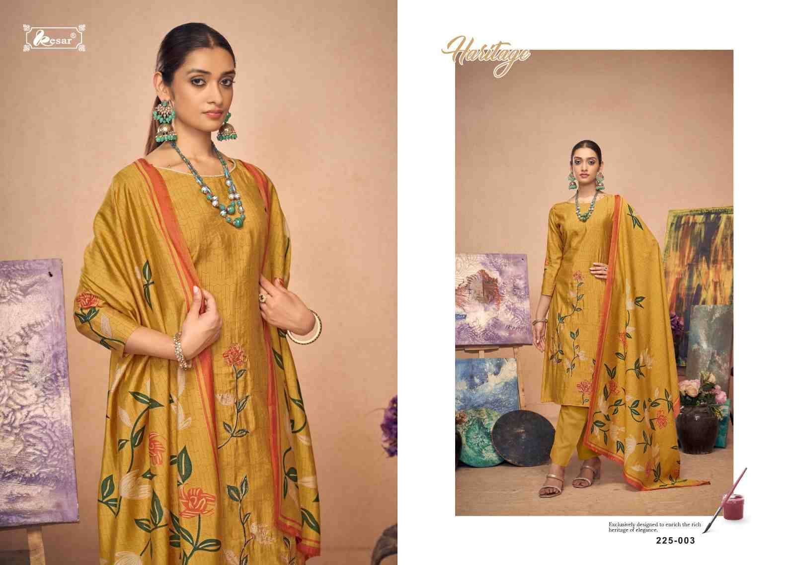 Shanaya Vol-2 Nx By Kesar 225-001 To 225-004 Series Indian Traditional Wear Collection Beautiful Stylish Fancy Colorful Party Wear & Occasional Wear Pure Muslin Viscose Sarees At Wholesale Price