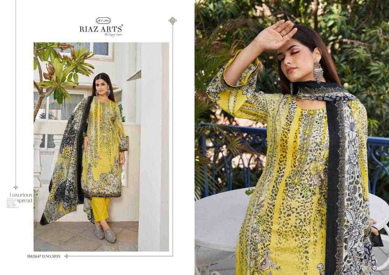 Ibadaat By Riaz Arts 3701 To 3705 Series Designer Pakistani Suits Collection Beautiful Stylish Fancy Colorful Party Wear & Occasional Wear Pure Lawn Cambric With Embroidered Dresses At Wholesale Price