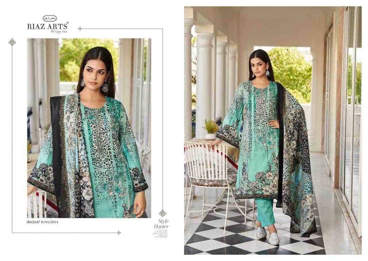 Ibadaat By Riaz Arts 3701 To 3705 Series Designer Pakistani Suits Collection Beautiful Stylish Fancy Colorful Party Wear & Occasional Wear Pure Lawn Cambric With Embroidered Dresses At Wholesale Price