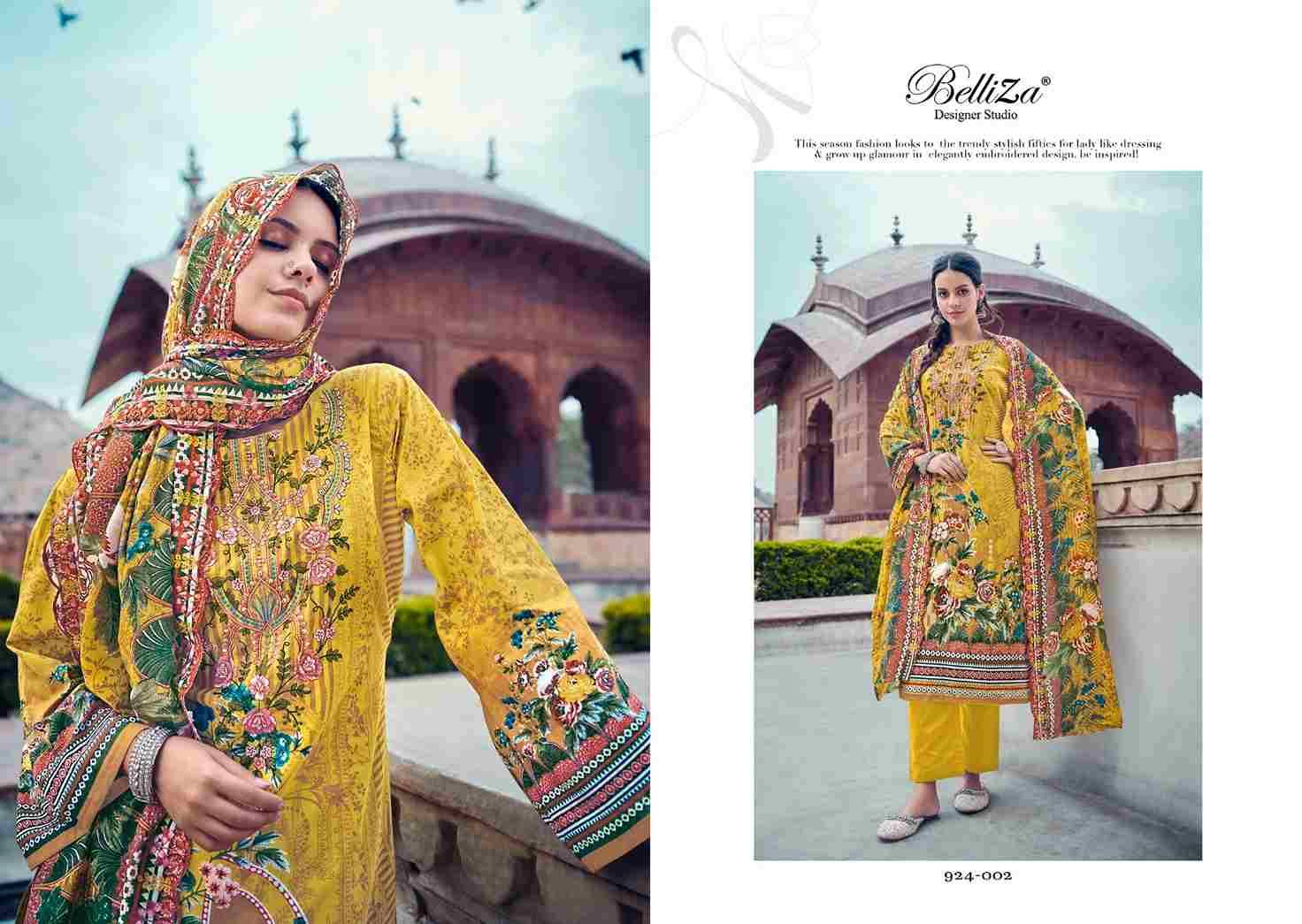 Guzarish Vol-11 By Belliza 924-001 To 924-008 Series Beautiful Stylish Festive Suits Fancy Colorful Casual Wear & Ethnic Wear & Ready To Wear Pure Cotton Digital Print Dresses At Wholesale Price