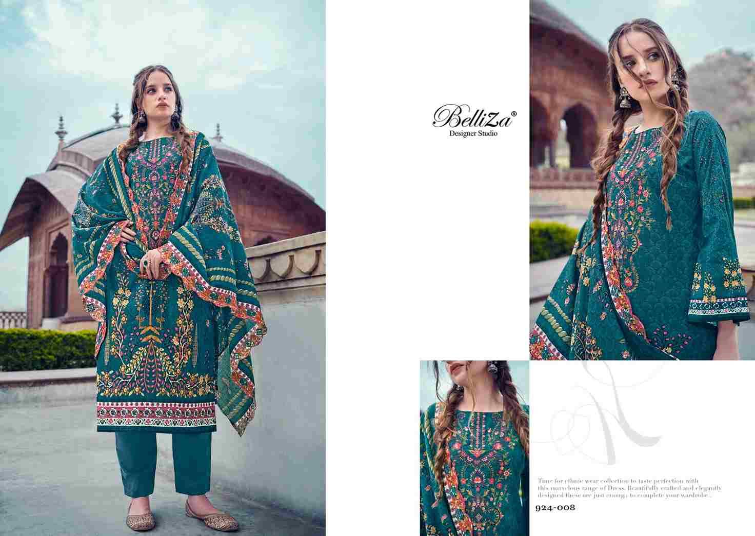 Guzarish Vol-11 By Belliza 924-001 To 924-008 Series Beautiful Stylish Festive Suits Fancy Colorful Casual Wear & Ethnic Wear & Ready To Wear Pure Cotton Digital Print Dresses At Wholesale Price