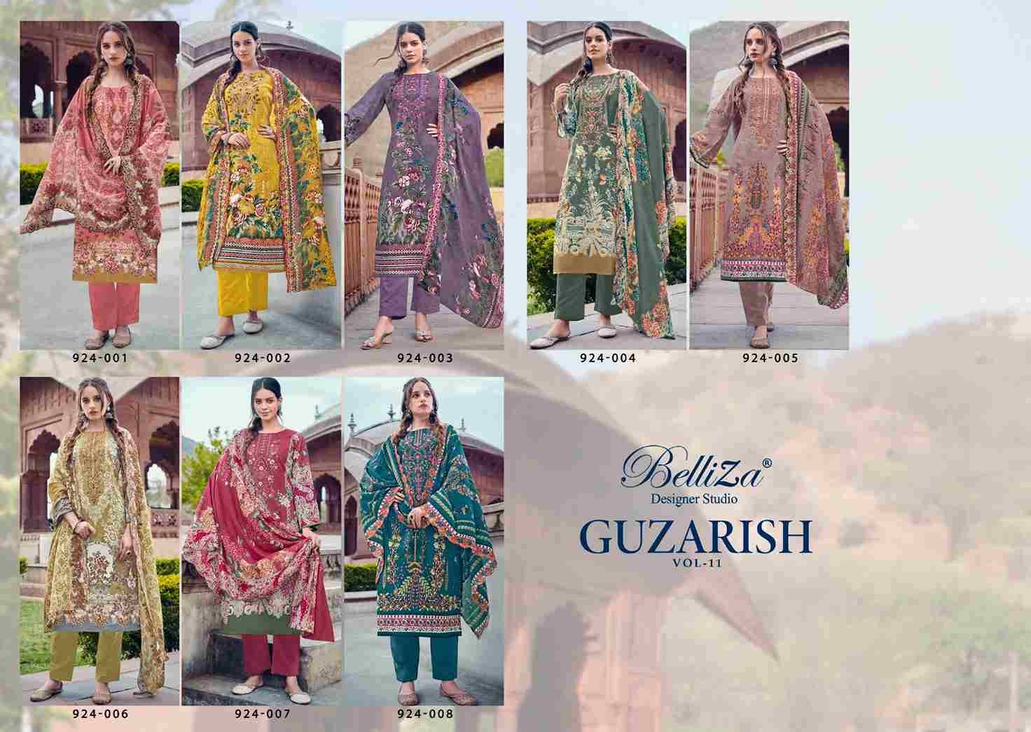 Guzarish Vol-11 By Belliza 924-001 To 924-008 Series Beautiful Stylish Festive Suits Fancy Colorful Casual Wear & Ethnic Wear & Ready To Wear Pure Cotton Digital Print Dresses At Wholesale Price