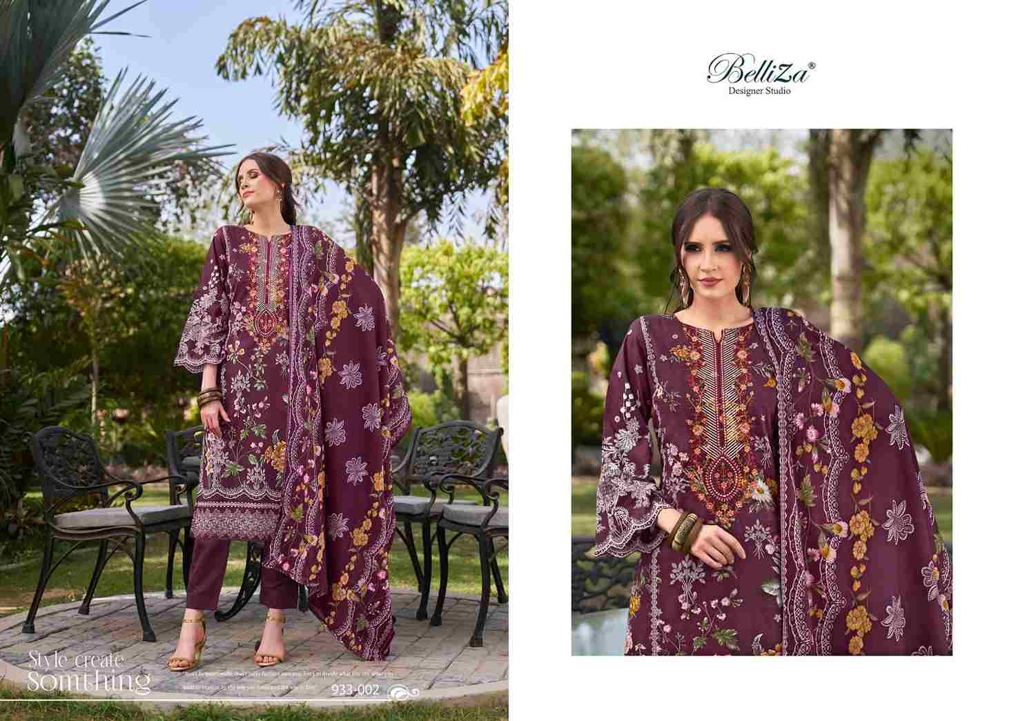 Naira Vol-58 By Belliza 933-001 To 933-008 Series Beautiful Festive Suits Stylish Fancy Colorful Casual Wear & Ethnic Wear Pure Cotton Print Dresses At Wholesale Price