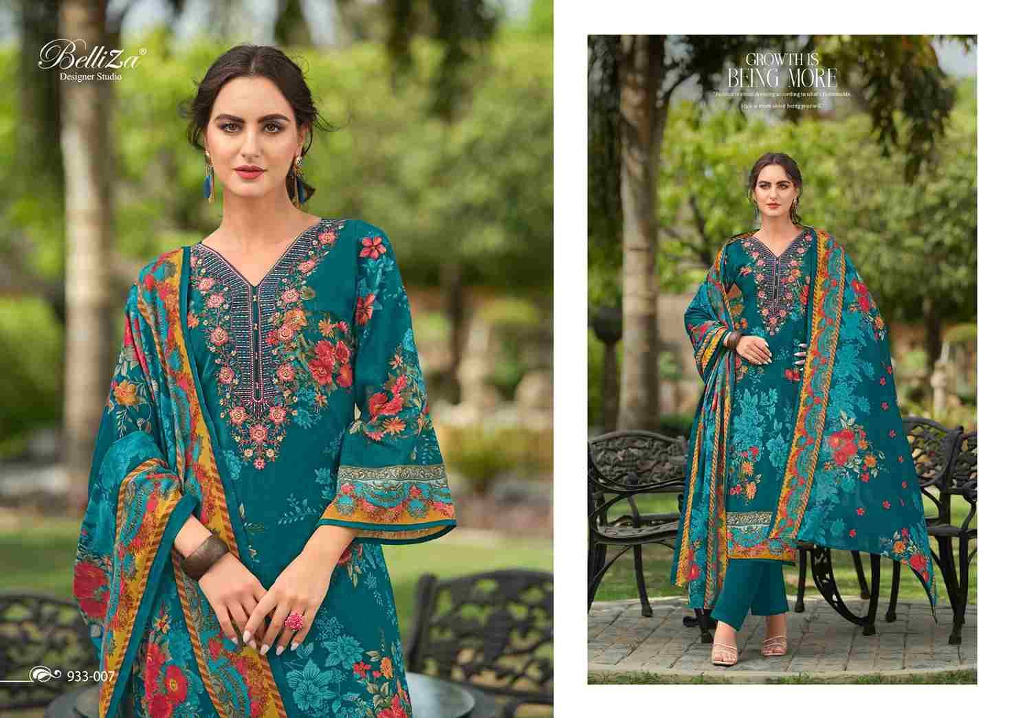 Naira Vol-58 By Belliza 933-001 To 933-008 Series Beautiful Festive Suits Stylish Fancy Colorful Casual Wear & Ethnic Wear Pure Cotton Print Dresses At Wholesale Price