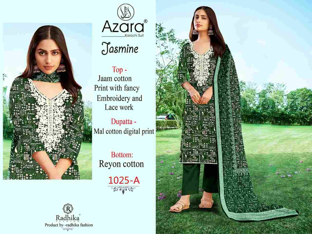 Jasmine By Azara 1025-A To 1025-D Series Beautiful Festive Suits Stylish Fancy Colorful Casual Wear & Ethnic Wear Jam Cotton Print Dresses At Wholesale Price