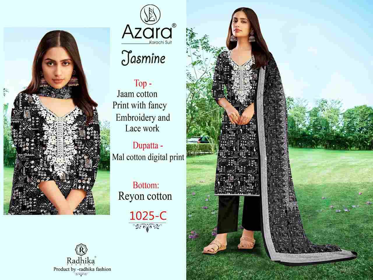 Jasmine By Azara 1025-A To 1025-D Series Beautiful Festive Suits Stylish Fancy Colorful Casual Wear & Ethnic Wear Jam Cotton Print Dresses At Wholesale Price