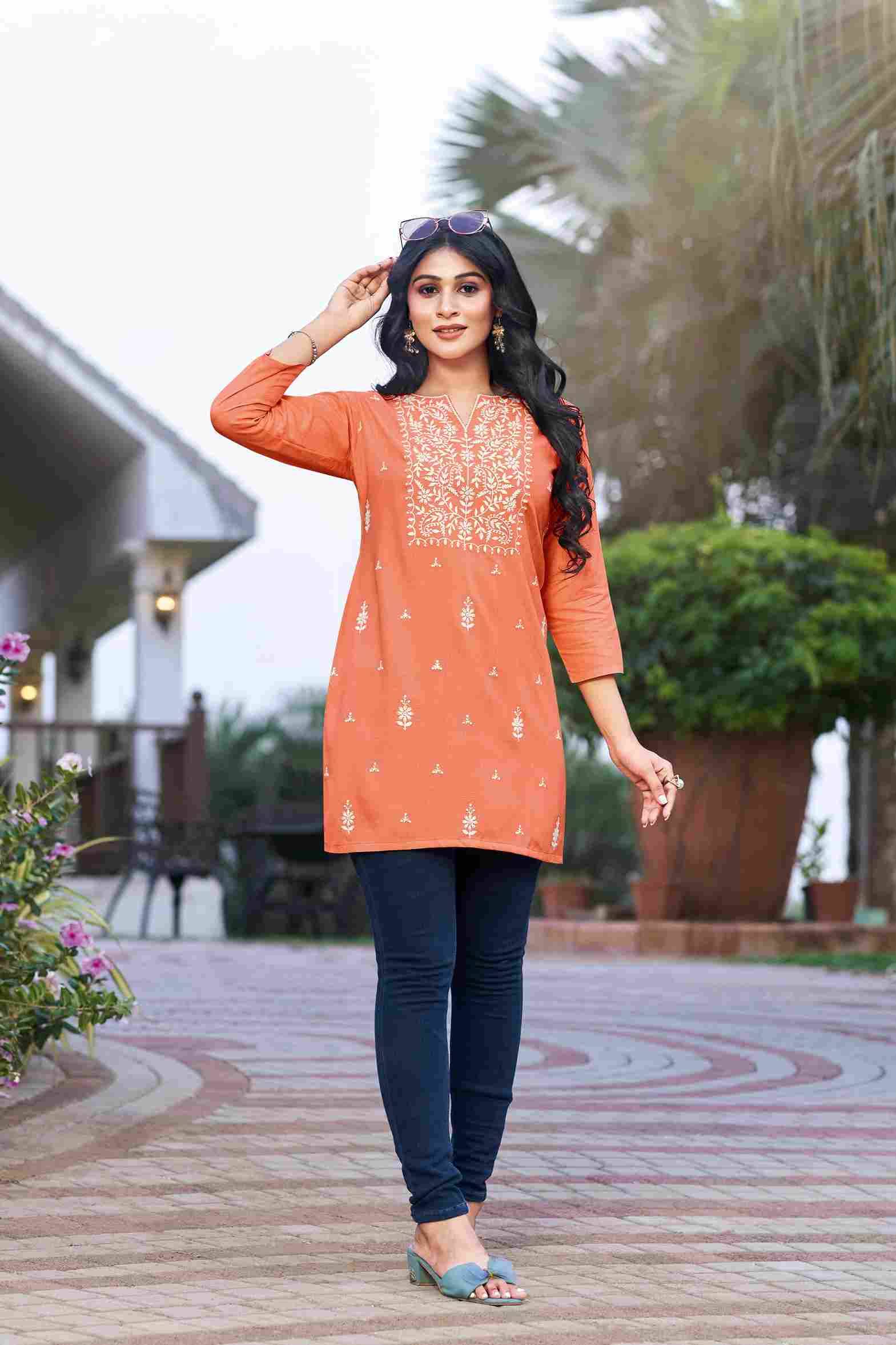 Colors Vol-4 By Tips And Tops 101 To 106 Series Designer Stylish Fancy Colorful Beautiful Party Wear & Ethnic Wear Collection Heavy Rayon Slub Tops At Wholesale Price